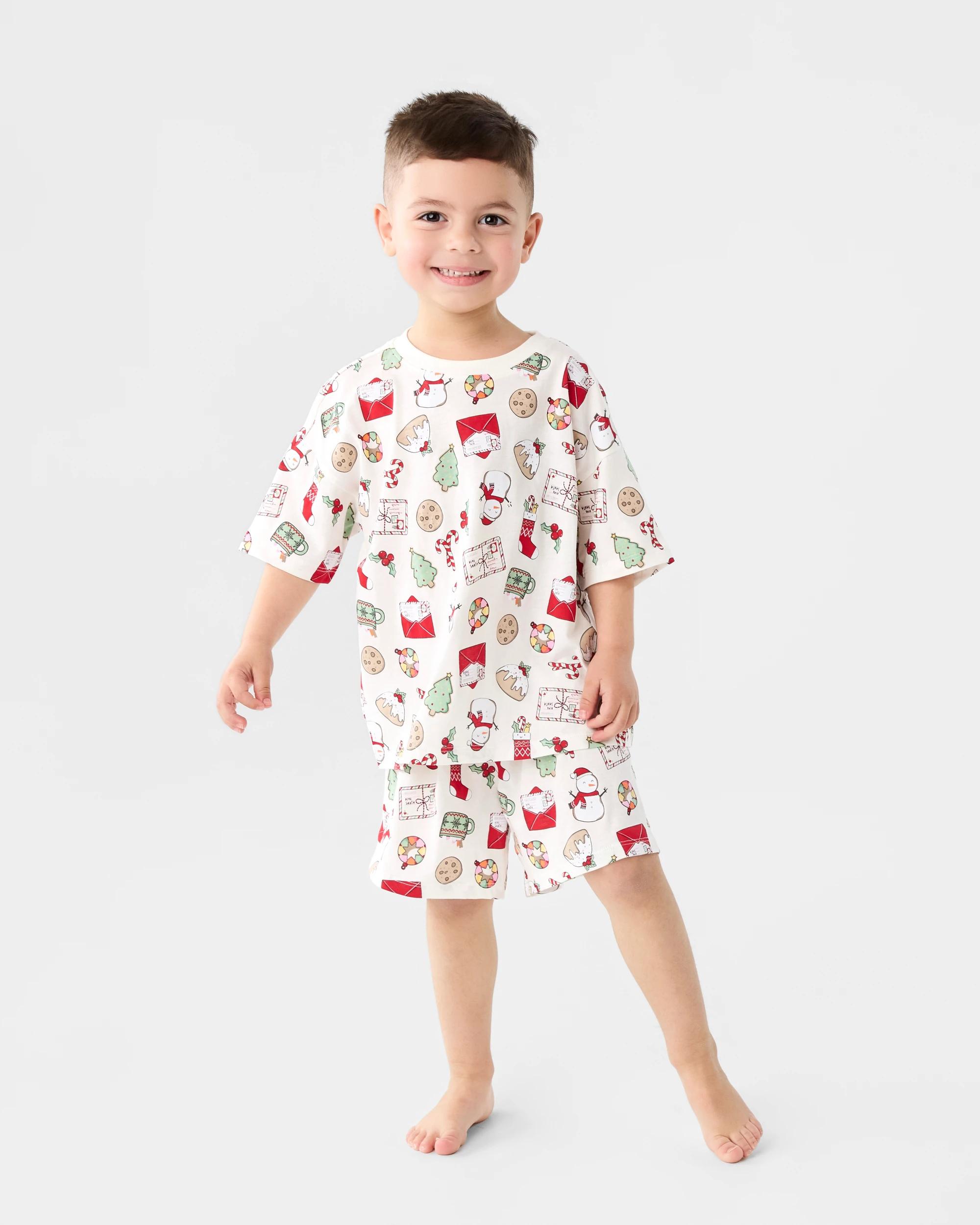 7 Family Matching Christmas Icons Wishing Tree Younger Kids Pyjama Set Xmas Icons, 7 of 10