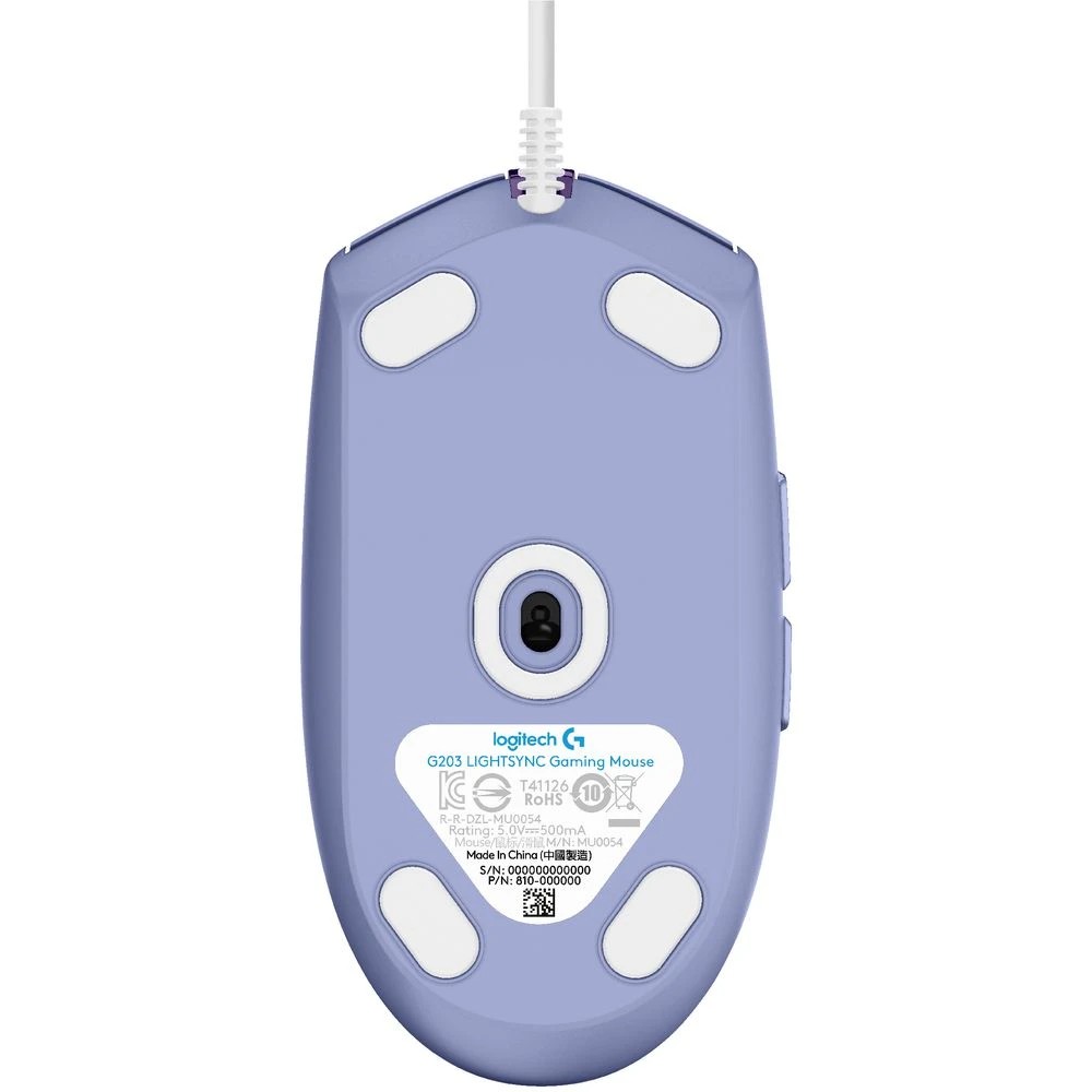 3 Logitech G203 LIGHTSYNC Gaming Mouse Lilac, 3 of 6