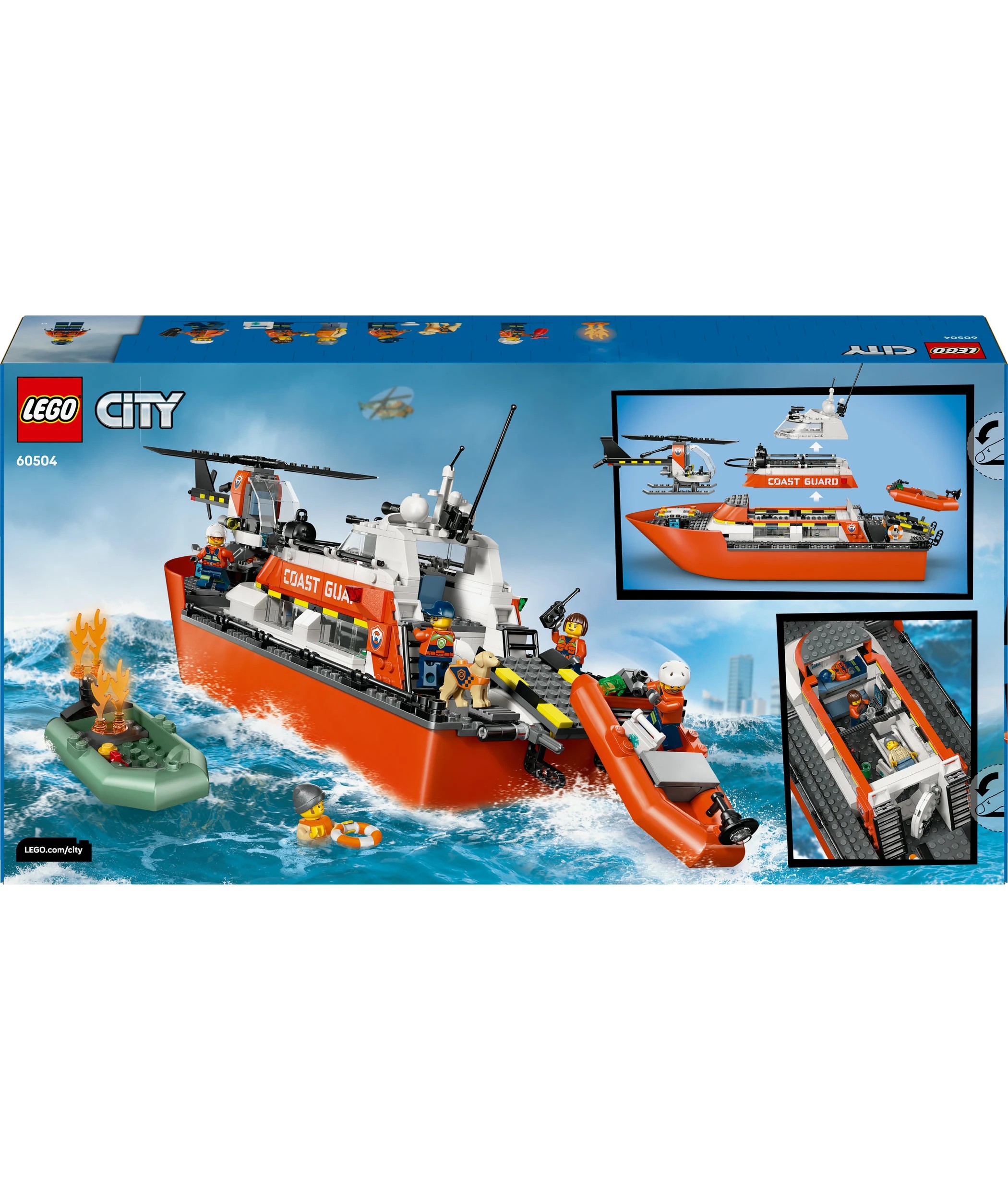10 LEGO City Coast Guard Rescue Boat & Helicopter 60504, 10 of 10