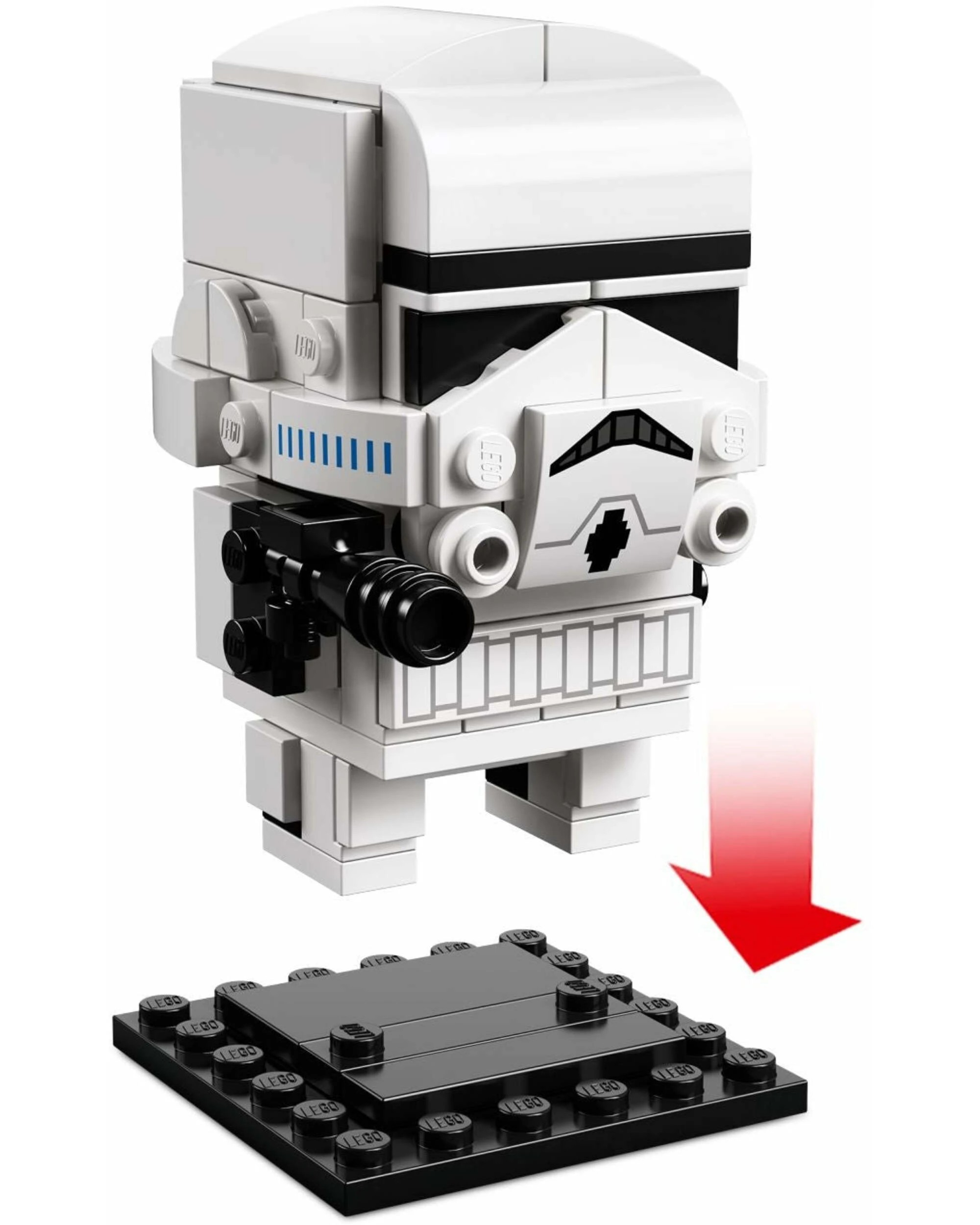 3 LEGO 41620 Star Wars Stormtrooper BrickHeadz Building Kit, 3 of 4