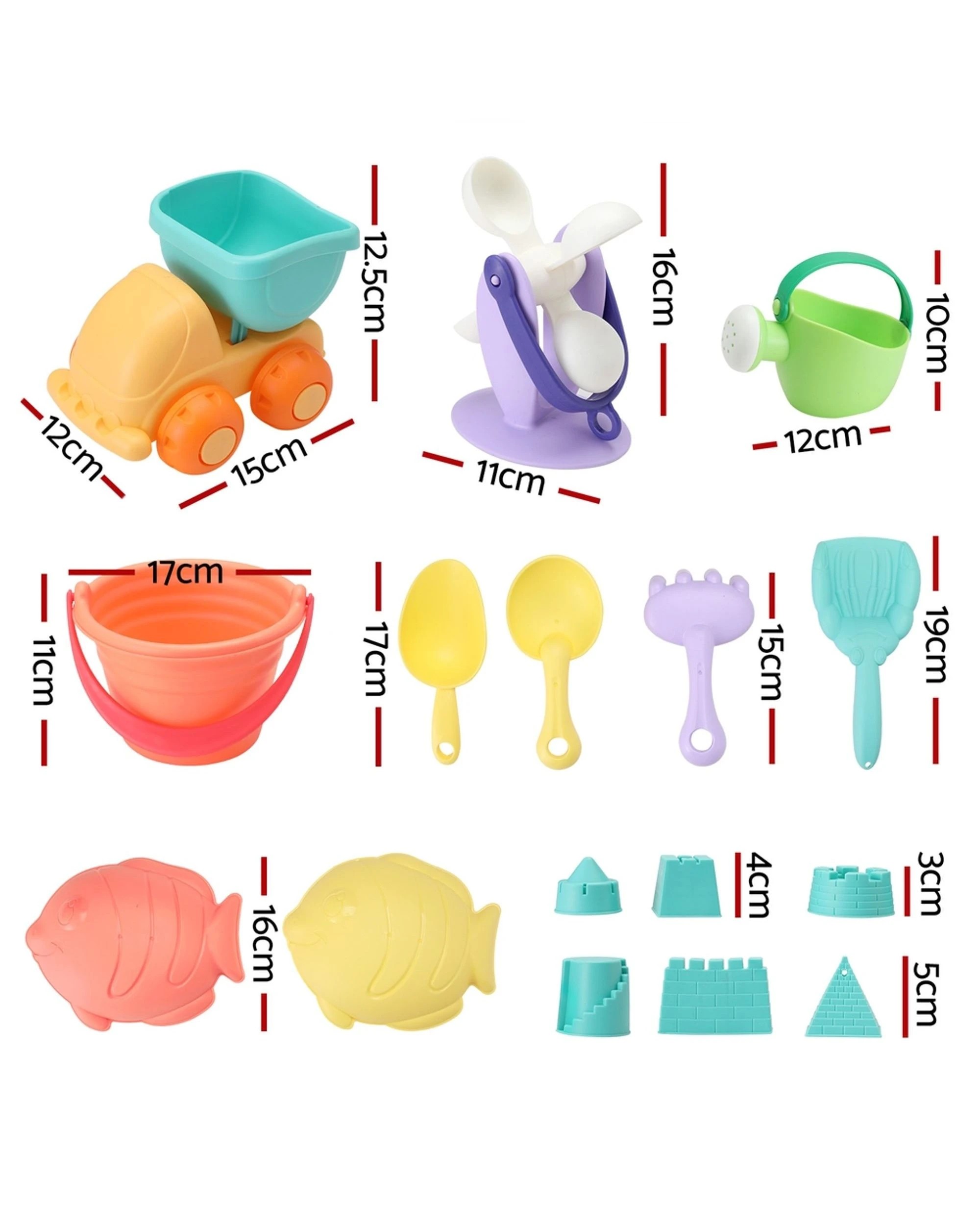 2 Keezi Kids Water Table Tool Kit Sand Truck Windmill Bucket Shovel Sandpit Toys
 - Multi, 2 of 3