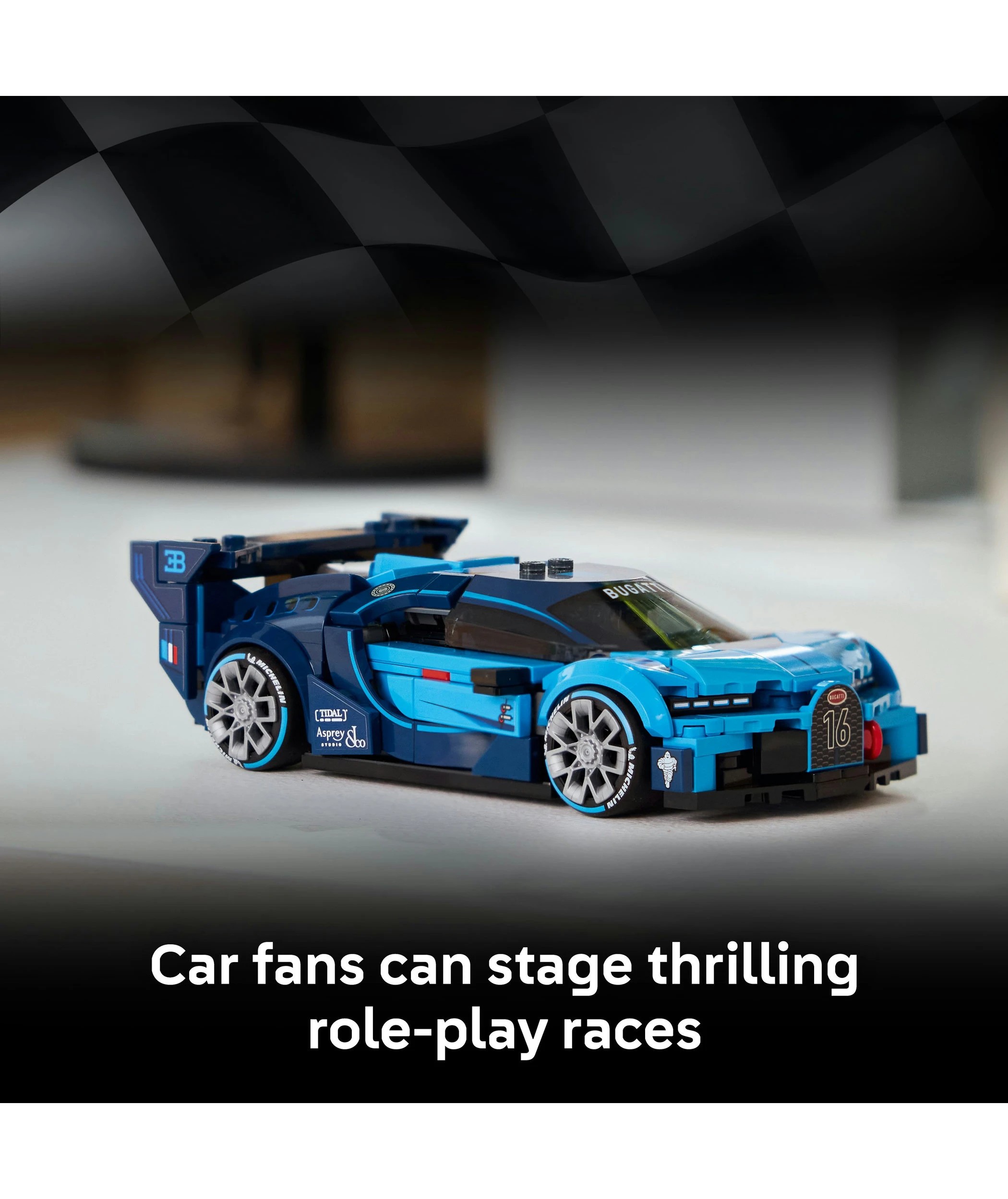 4 LEGO Speed Champions Bugatti Vision GT Hyper Sports Car 77253, 4 of 10