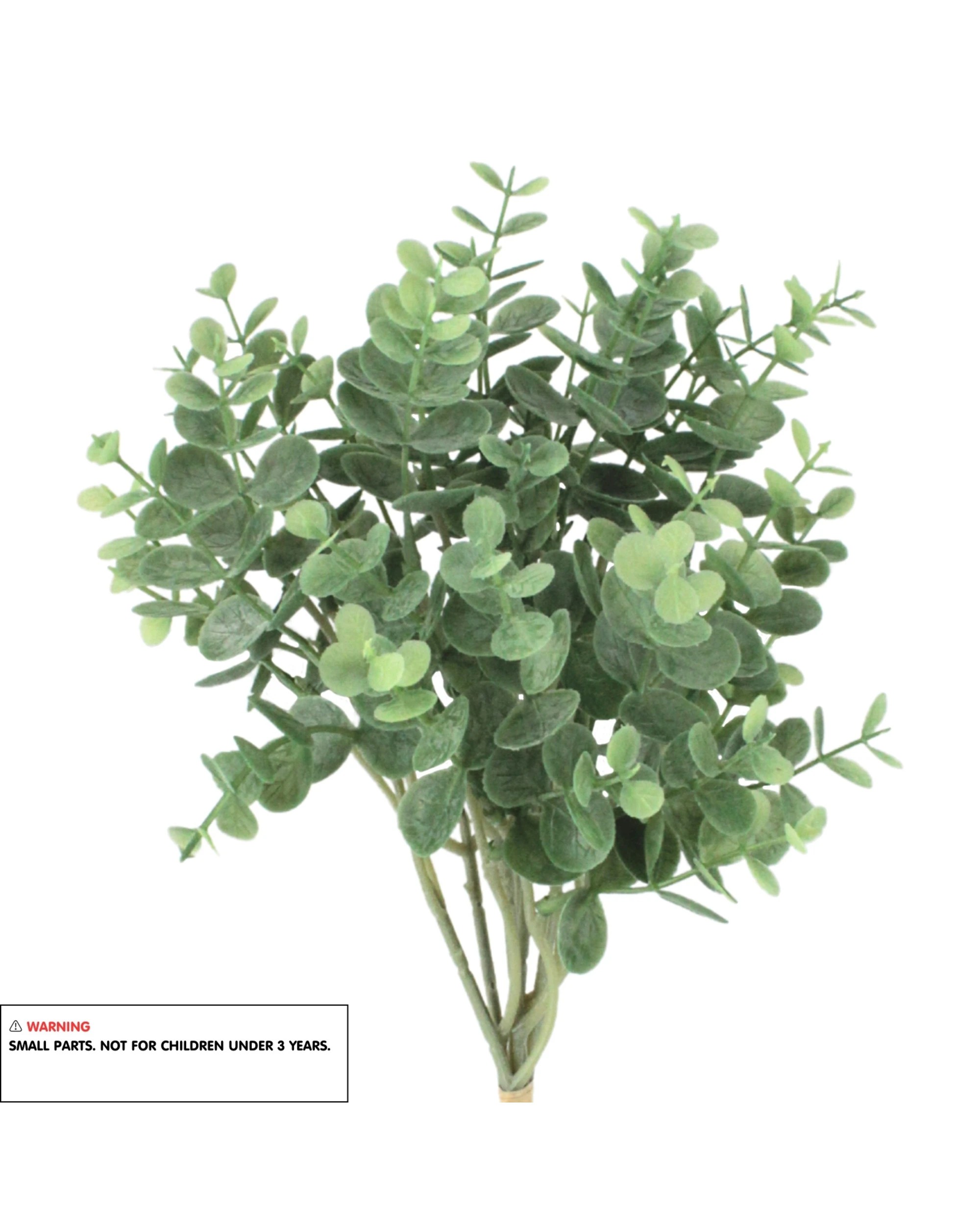 3 Gold Star 6 Stems Artificial Baby Eucalyptus Leaf Branches - Green, 3 of 3