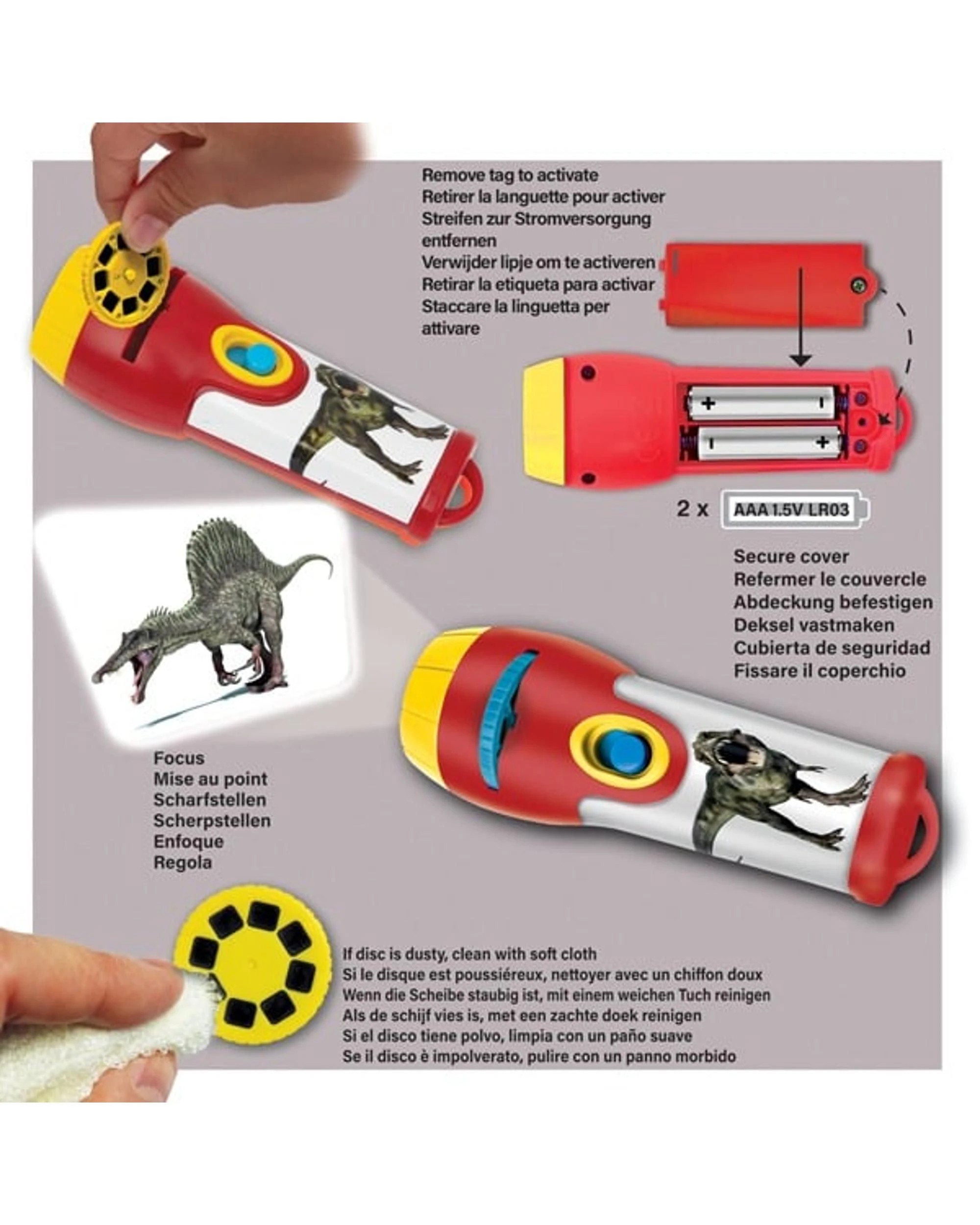 2 Brainstorm Dinosaur Torch and Projector, 2 of 8