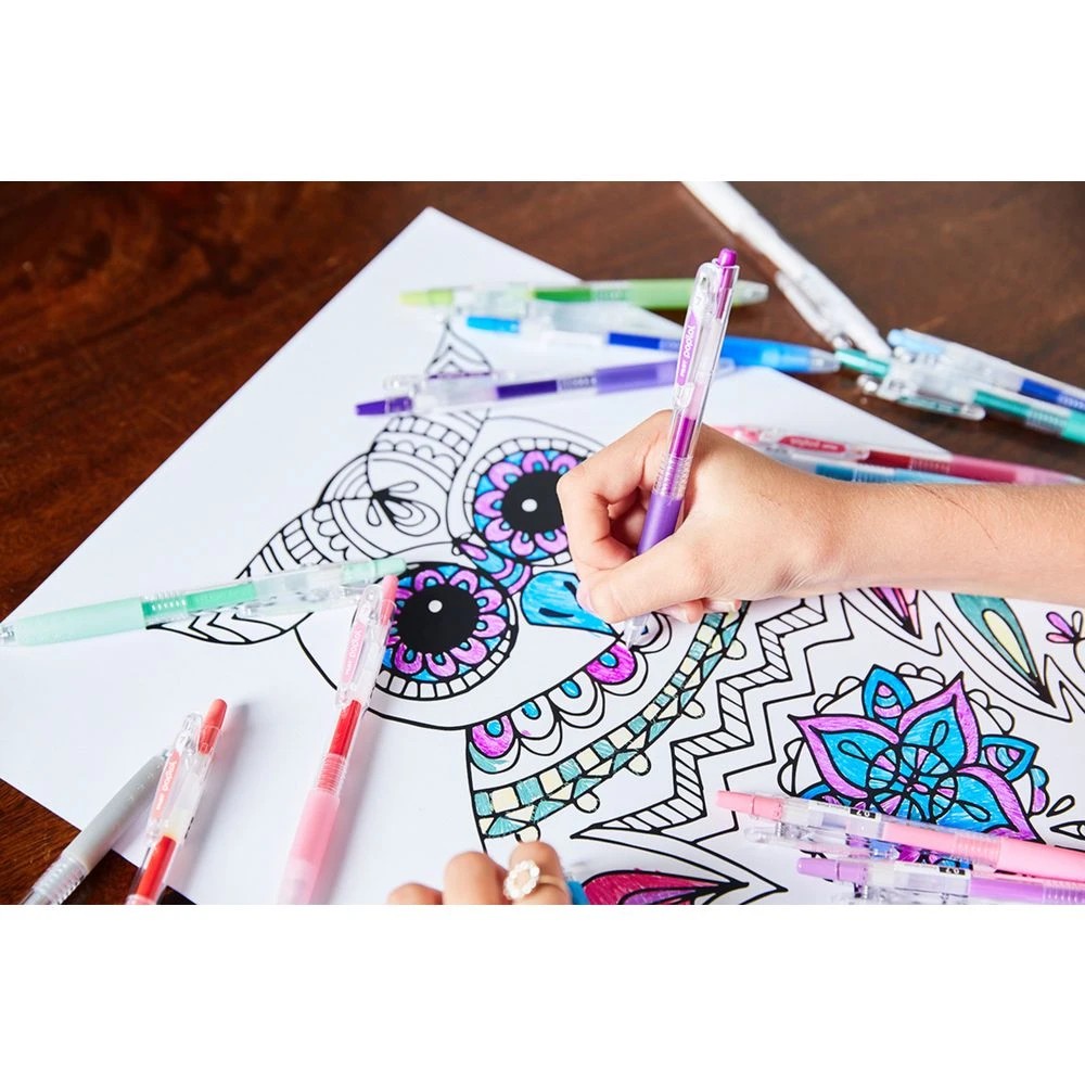 4 PILOT pop'lol Retractable Gel Pen 0.7mm Black 4Pk, 4 of 5