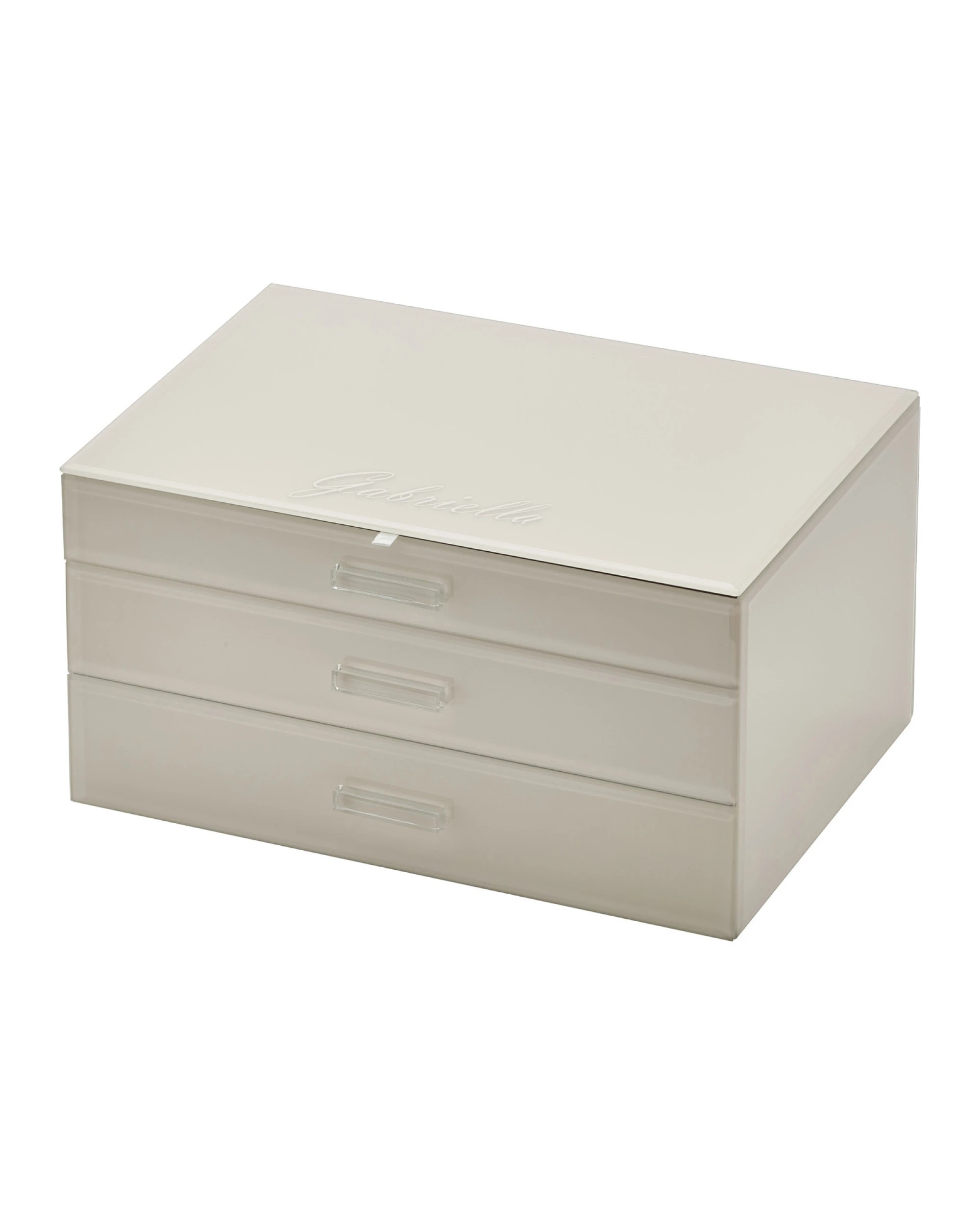 4 One Six Eight London Gabriella Jewellery Box - Nude - XL - Beige, 4 of 5