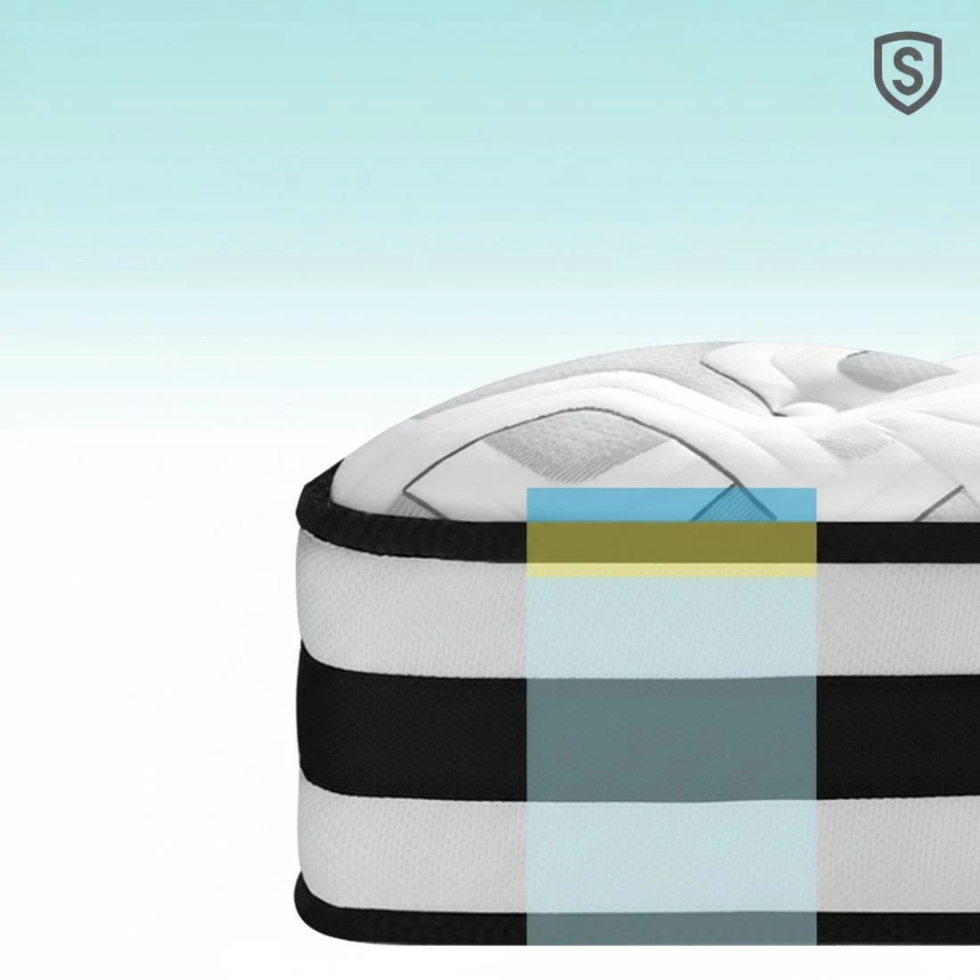 7 Giselle Bedding 24cm Mattress Super Firm Single - Single Bed - White, 7 of 8