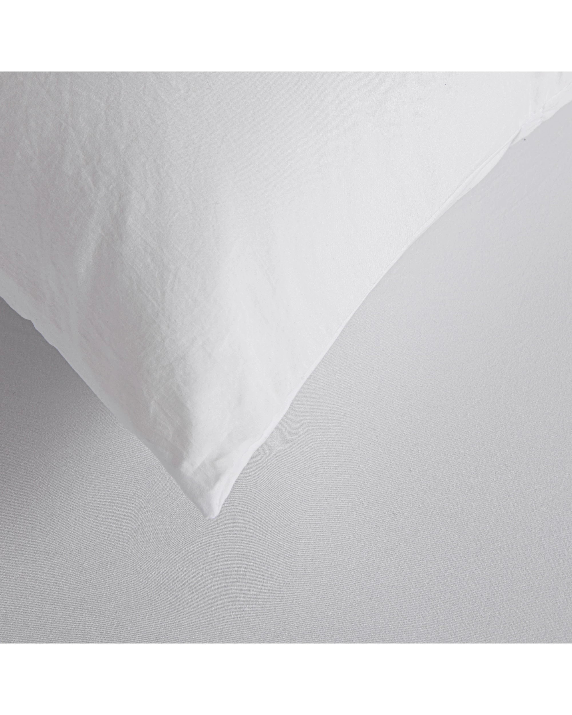 3 Dreamaker Superfine Washed Microfibre European Pillowcase - White, 3 of 4