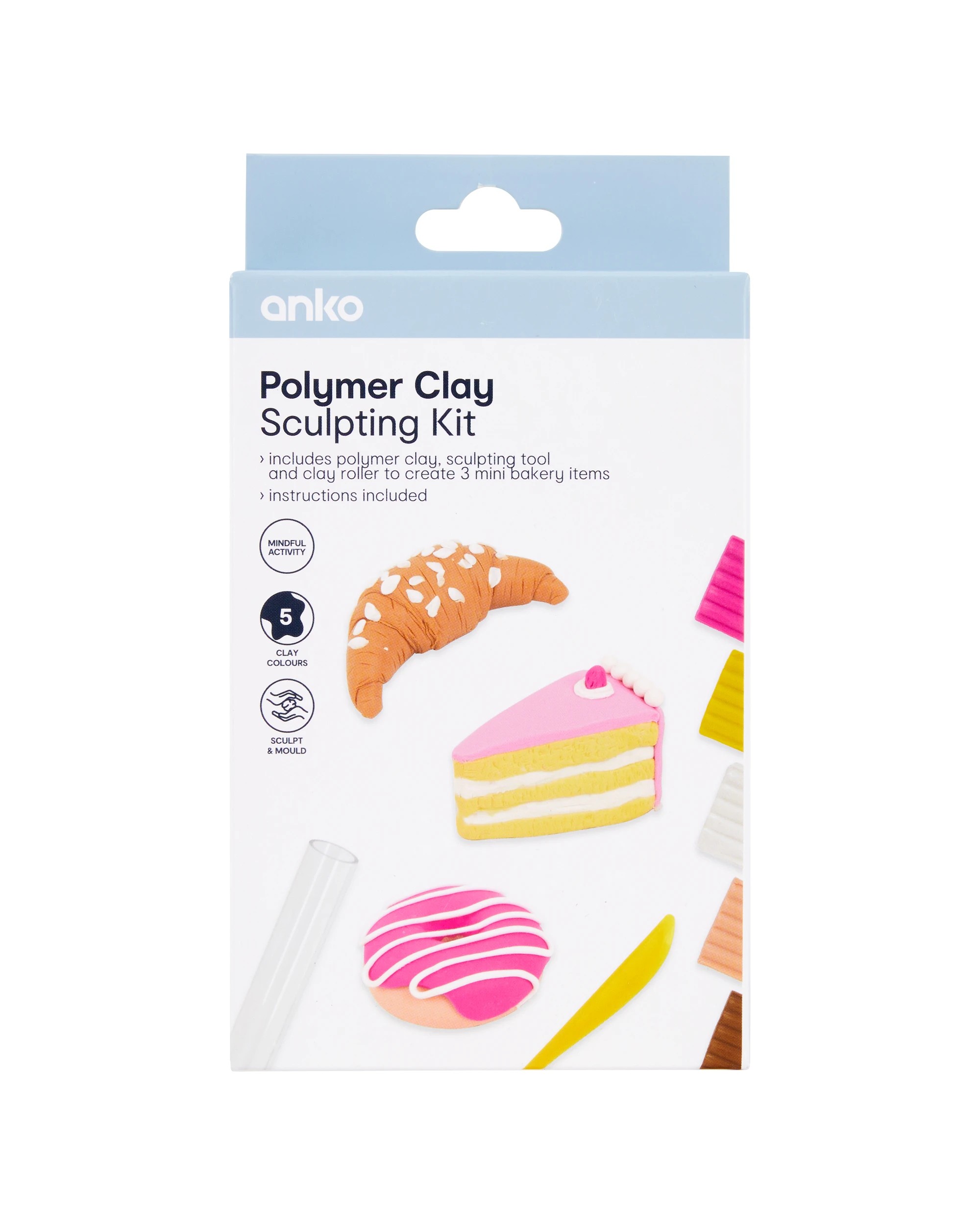 1 Polymer Clay Sculpting Kit - Food, 1 of 3
