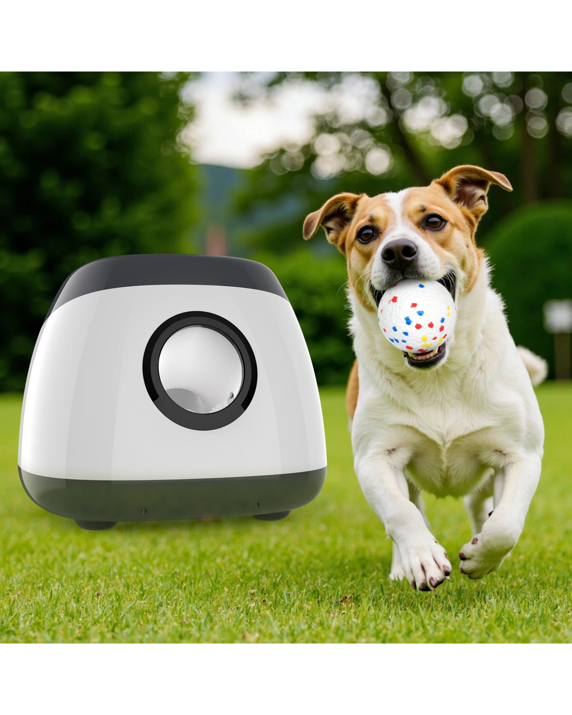2 Advwin Automatic Dog Ball Launcher 6 Balls, 2 of 8