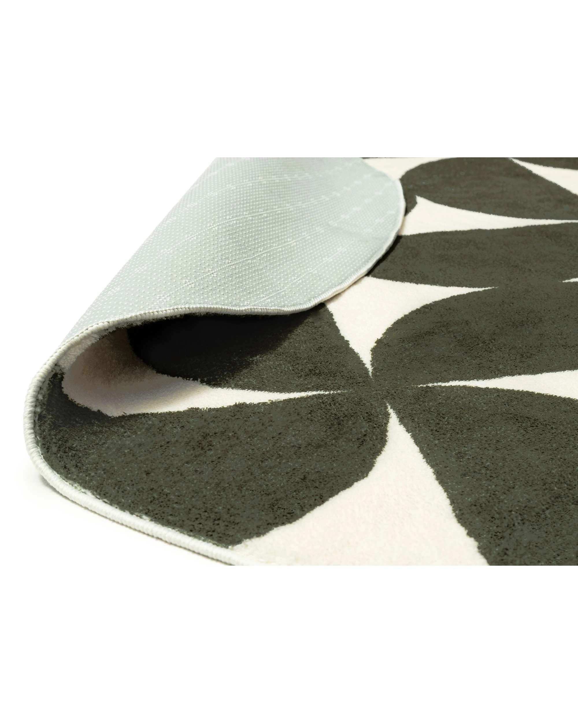 2 Loopsie Jardime Geometric Washable Round Rug-240cm x 240cm - Green, 2 of 5