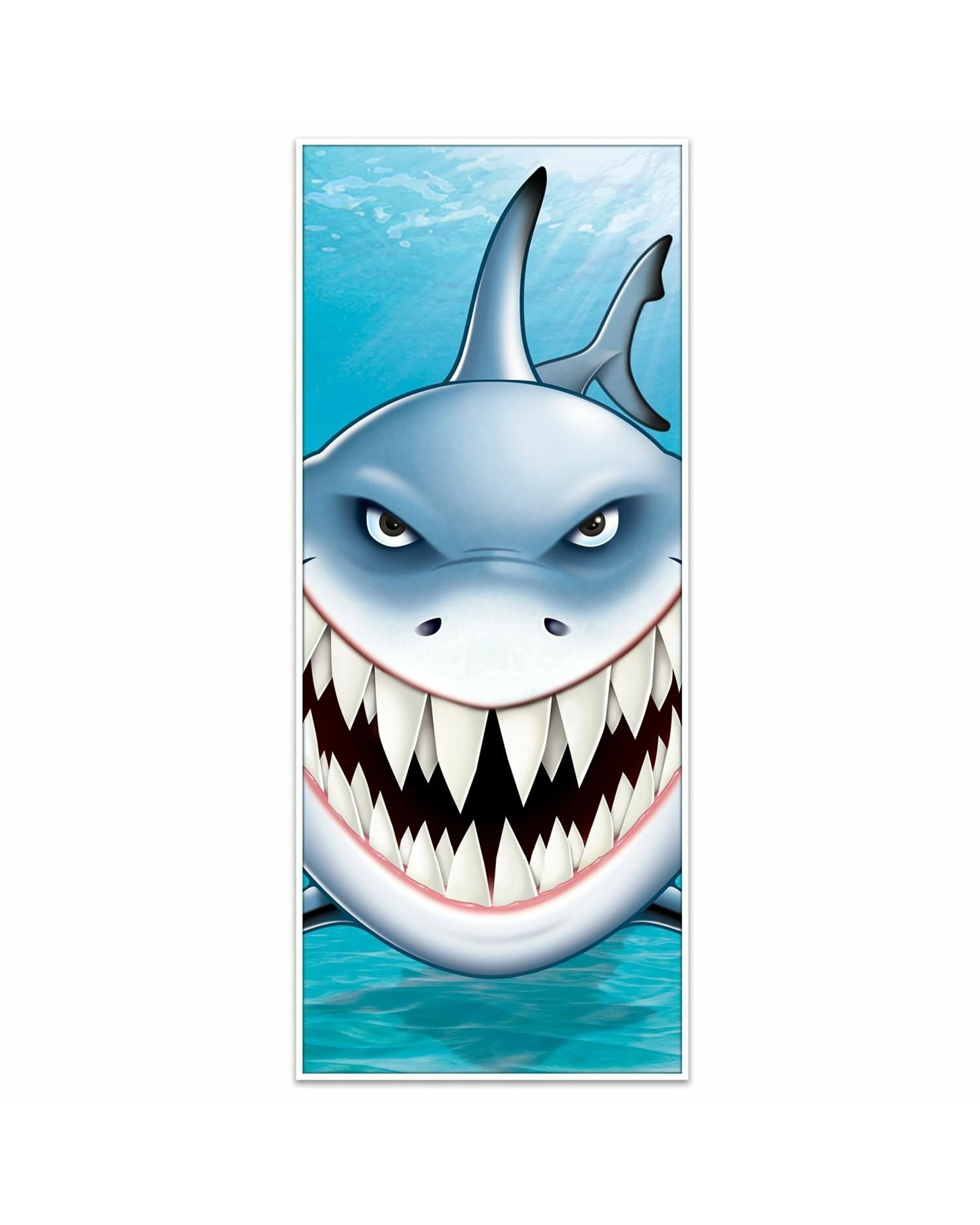 1 Beistle Shark Door Cover - Blue, 1 of 1