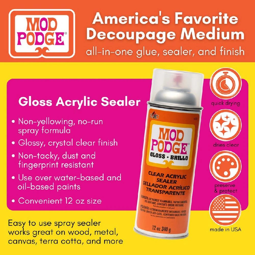 7 Mod Podge Acrylic Sealer Gloss 340g, 7 of 7