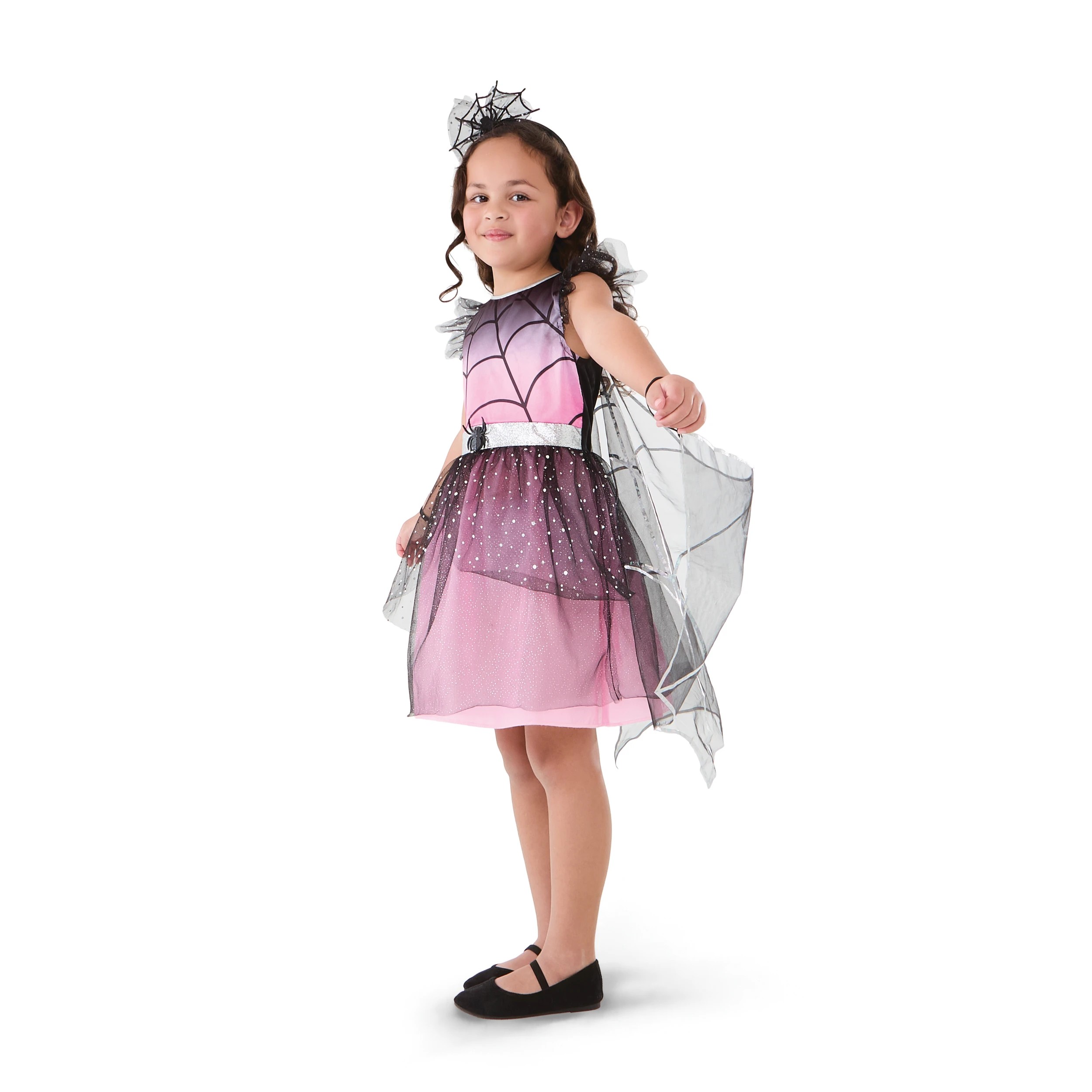3 2 Piece Winged Spider Witch Costume - Ages 4-6, 3 of 10