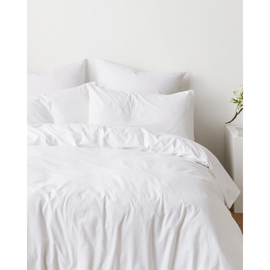 3 Arlo Stonewash Quilt Cover Set
 - Super King Bed
 - White, 3 of 3