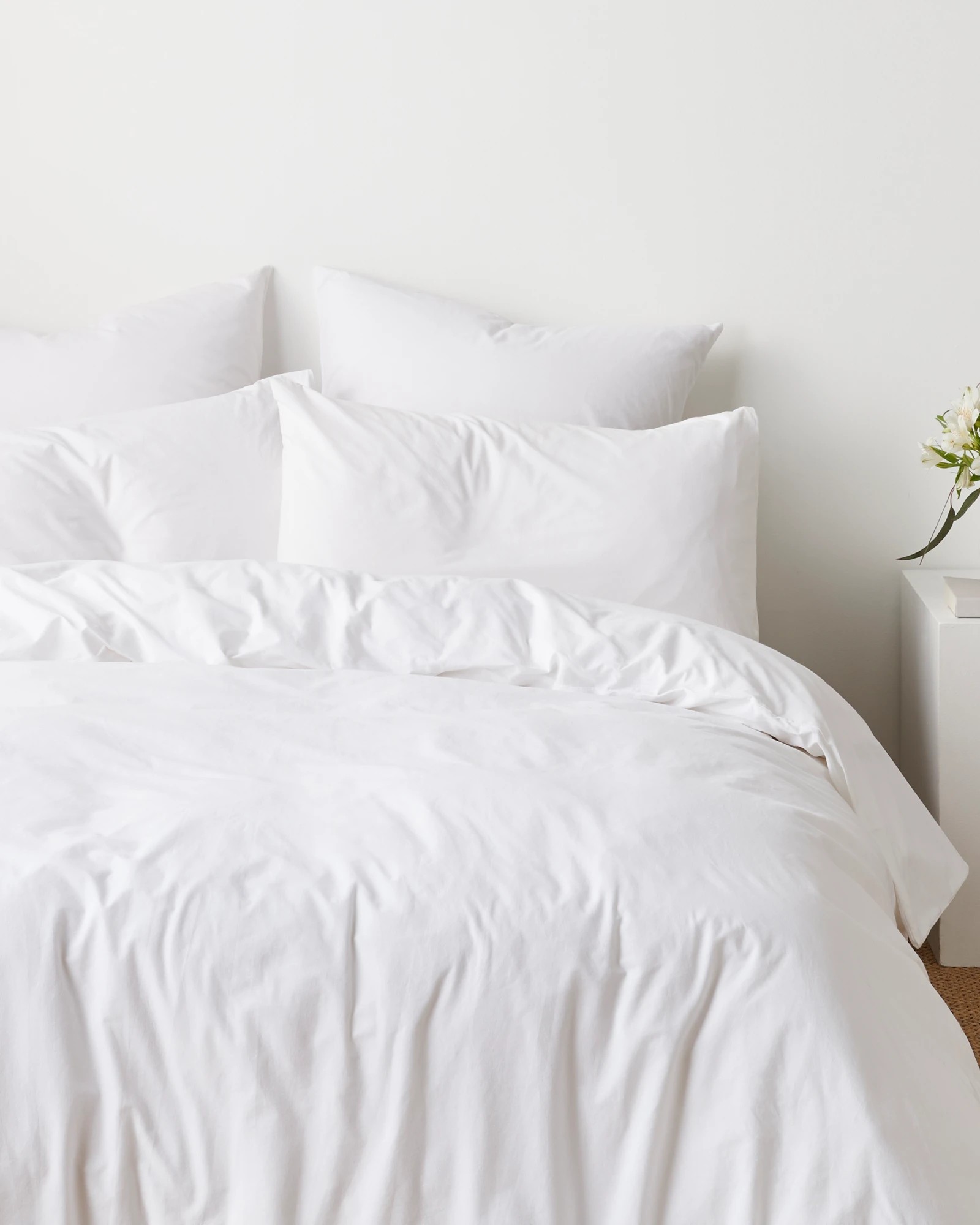 3 Arlo Stonewash Quilt Cover Set
 - Double Bed
 - White, 3 of 3