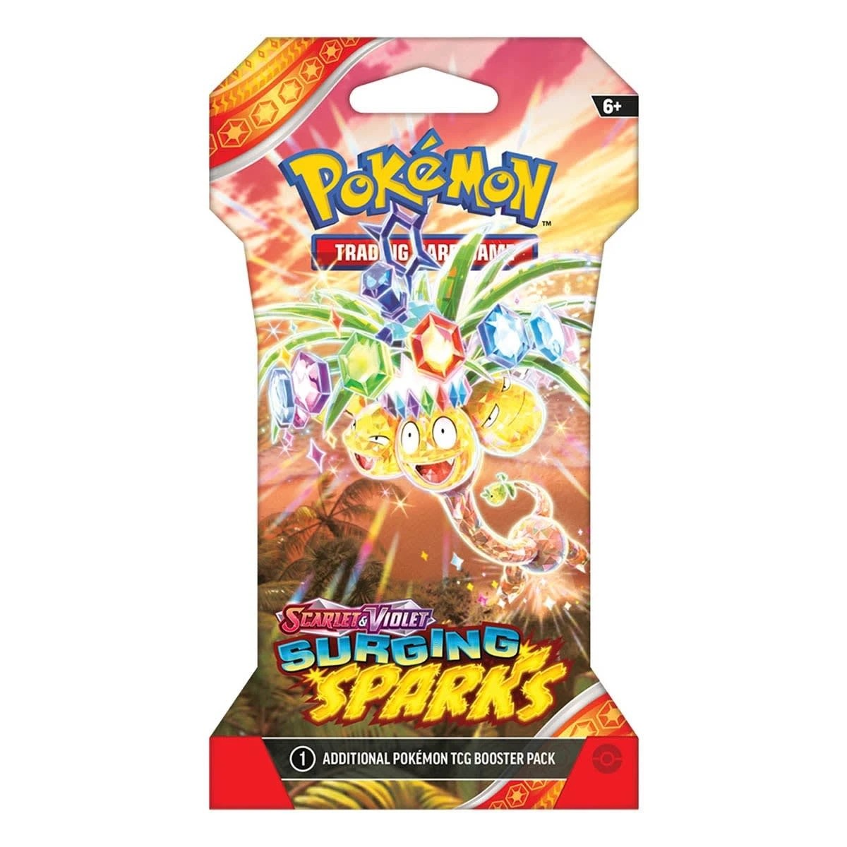 5 Pokemon Trading Card Game: Scarlet & Violet - Surging Sparks Blister Pack - Assorted, 5 of 6