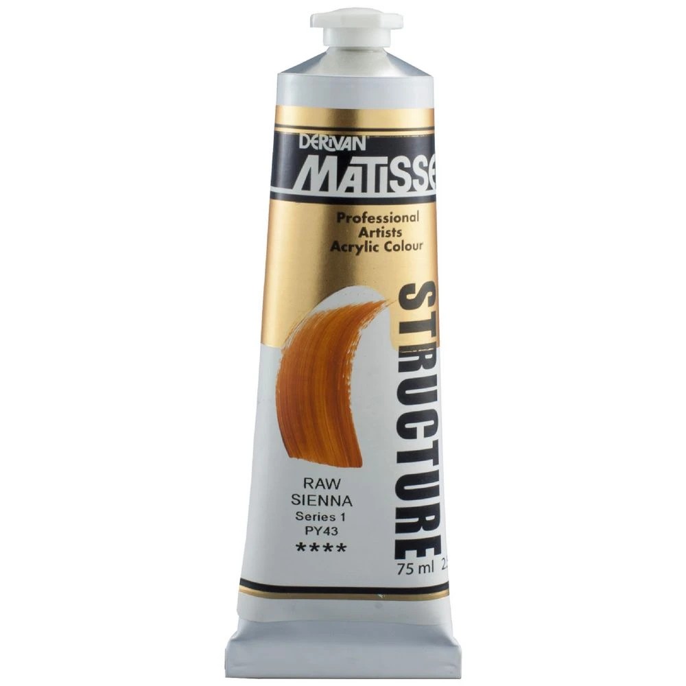 1 Derivan Matisse Structure Paint 75mL Raw Sienna S1, 1 of 2