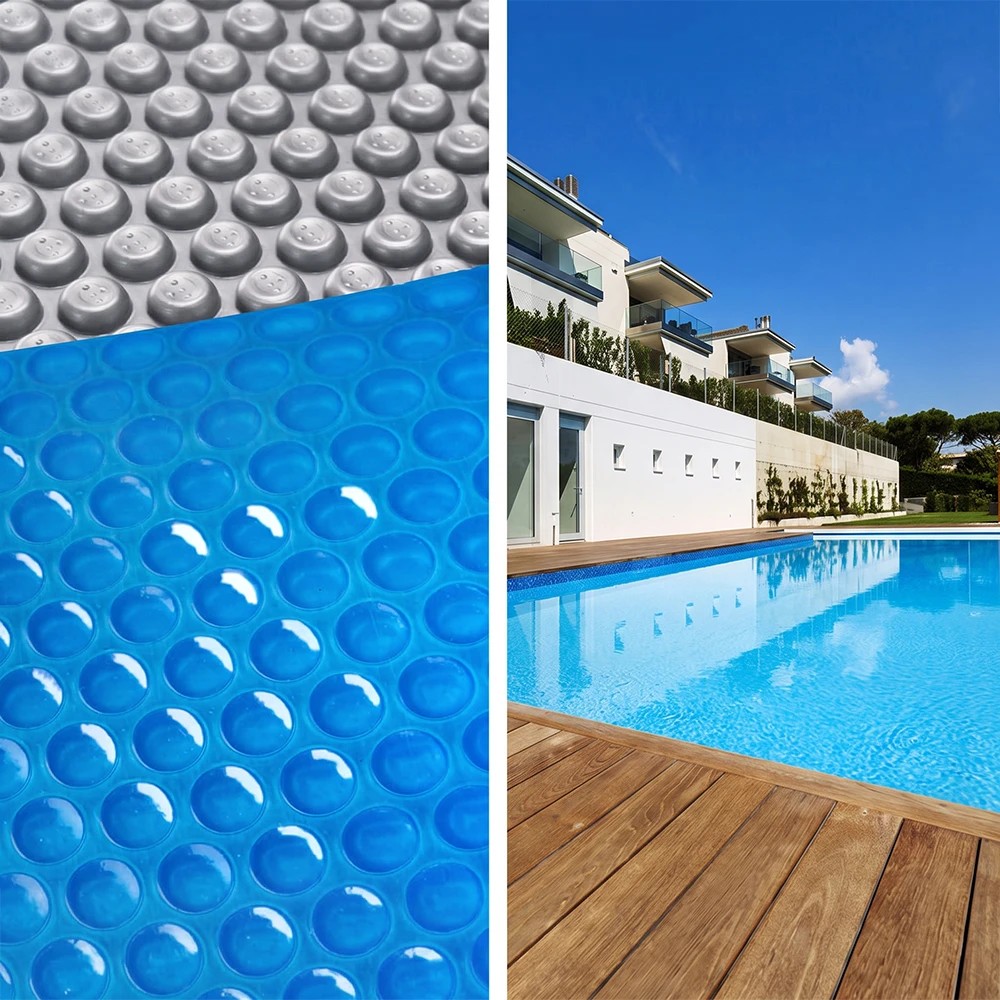 8 Aqua Buddy Pool Cover 500 Micron 7x4m Swimming Pool Solar Blanket Blue - Multi, 8 of 8