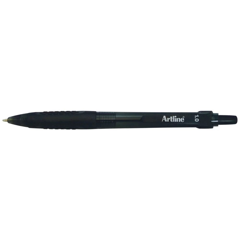 1 Artline 8410 Retractable Ballpoint Pen Black, 1 of 2