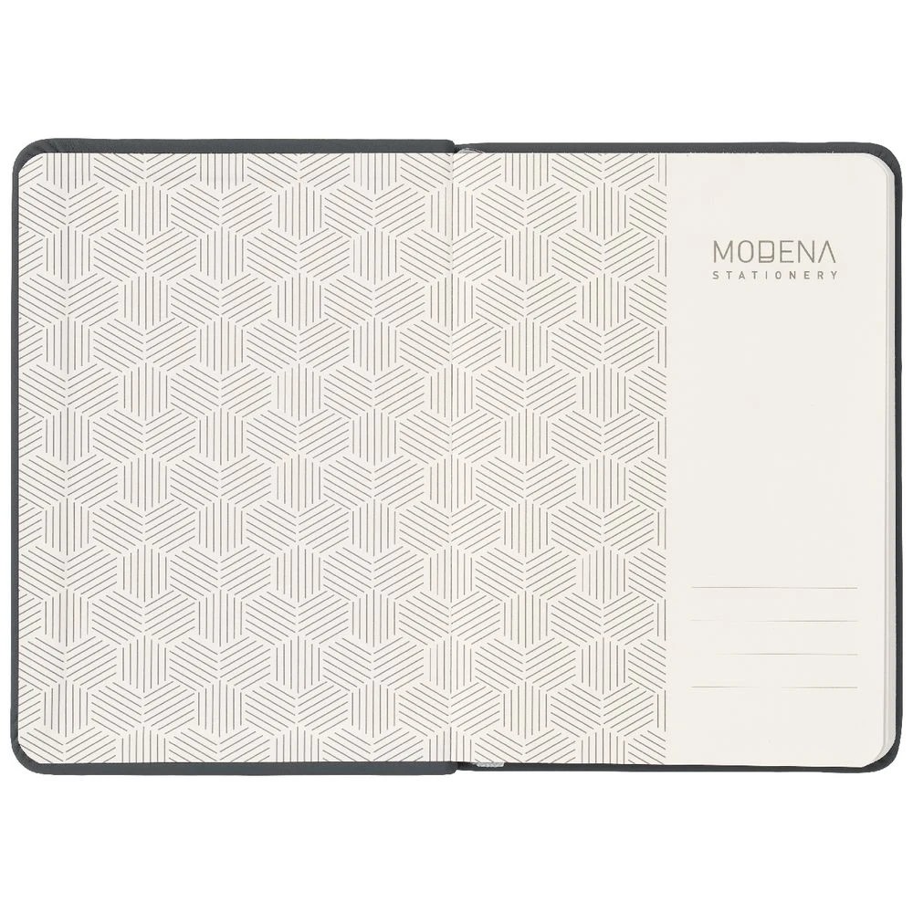 3 Modena A6 PU Plain Notebook Grey, 3 of 5