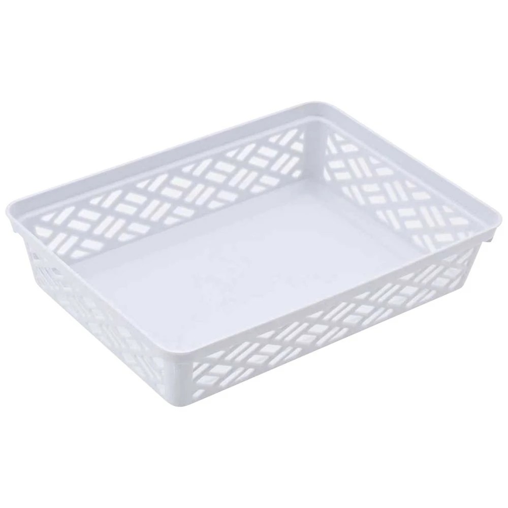 1 Keji Medium Storage Tray 1.6L 2 Pack White, 1 of 3