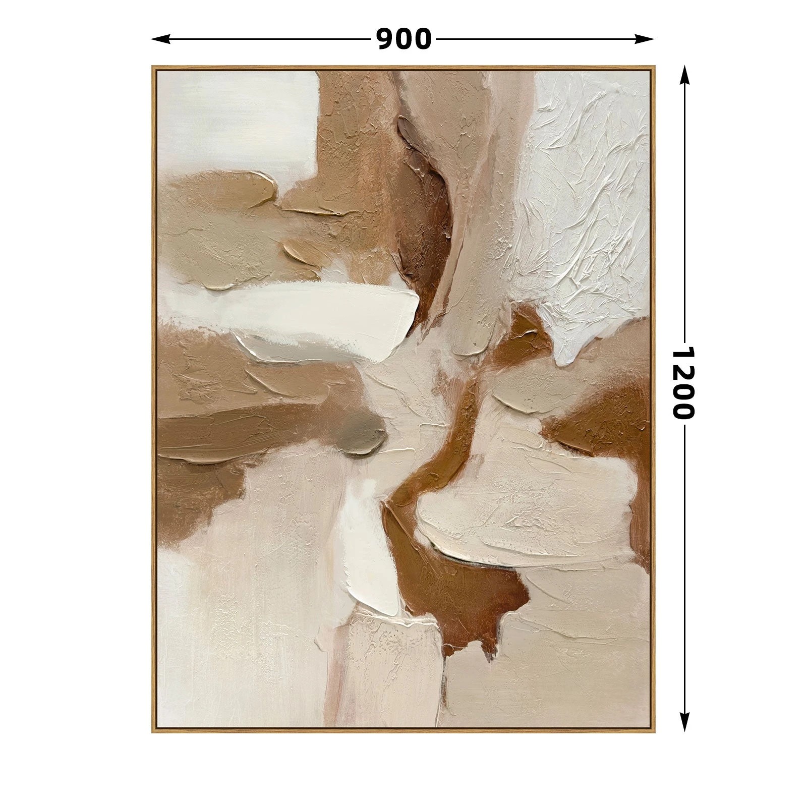 6 Moda Living Earthen Relief Hand-Painted Textured Canvas Wall Art - Multi, 6 of 8