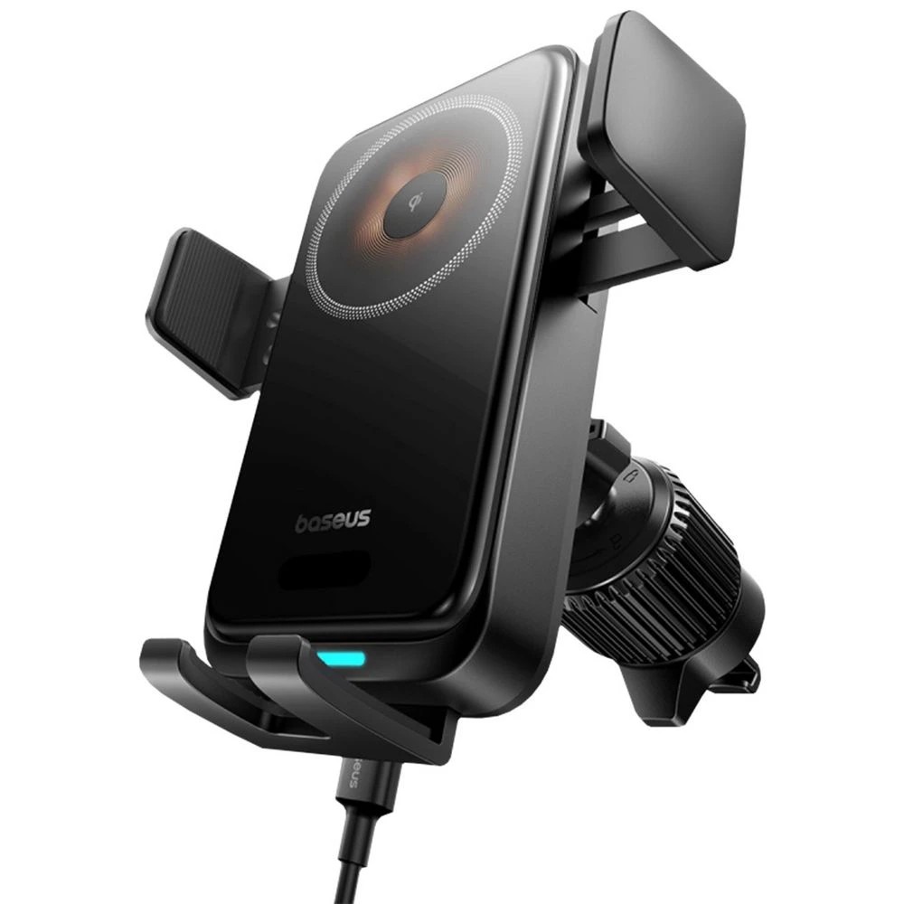 2 Baseus Wisdom Pro 15W QI Wireless Charger Car Mount Black, 2 of 8
