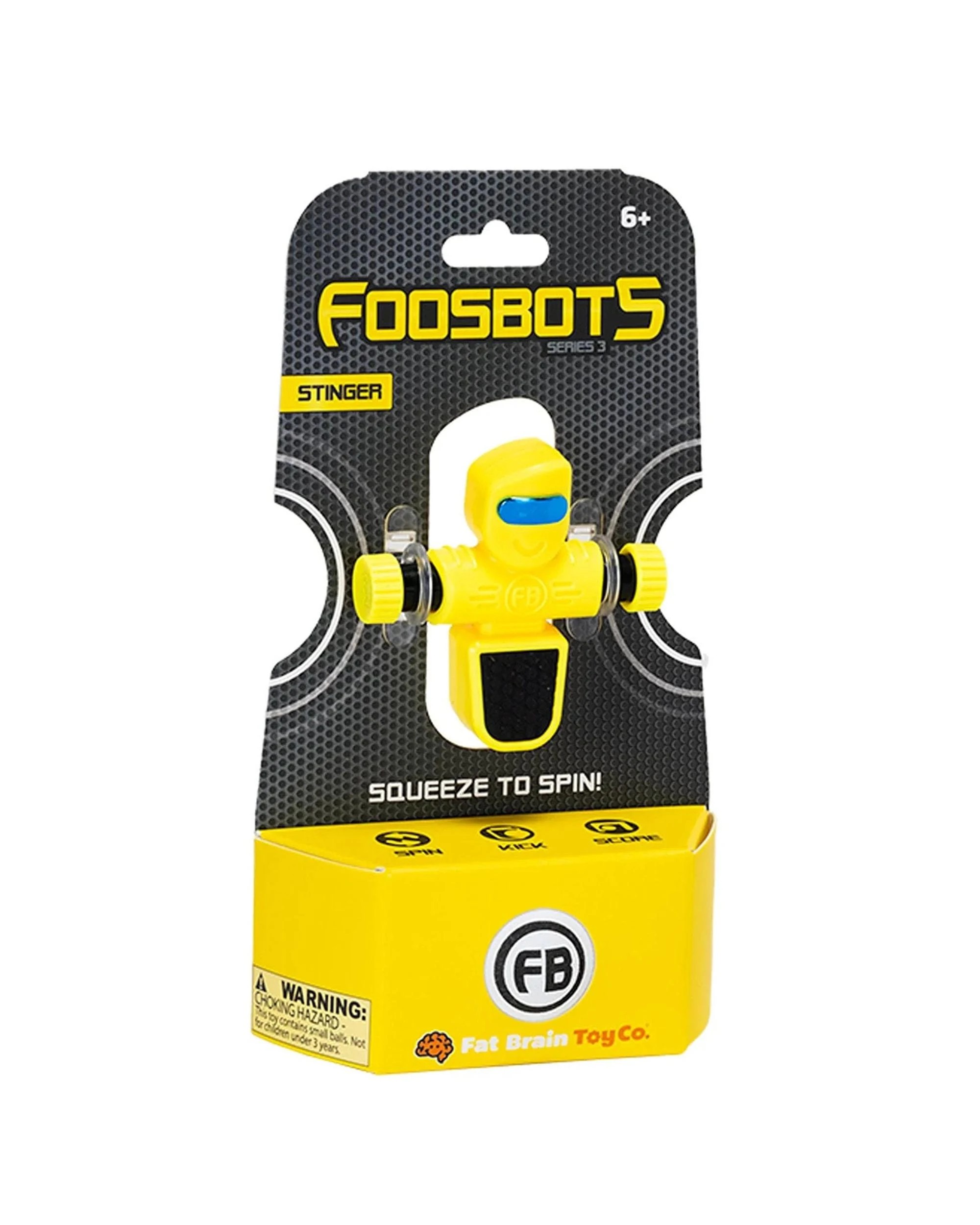 2 Fat Brain Toy Co Foosbots Series 3 Stinger - Yellow, 2 of 4