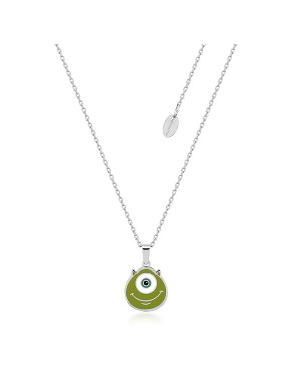 Couture Kingdom Monsters Inc Mike Wazowski Stainless Steel Pendant Necklace - Silver