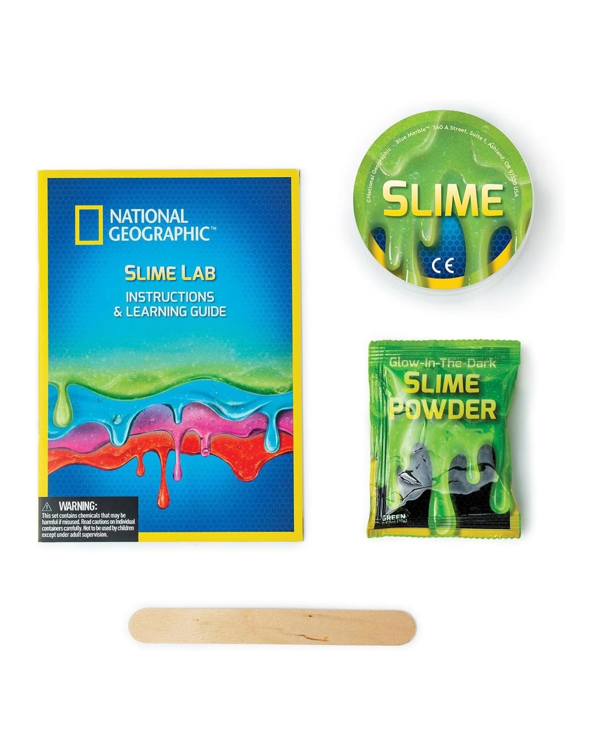 4 National Geographic Glow-in-the-Dark Slime Lab Activity Kit, 4 of 4