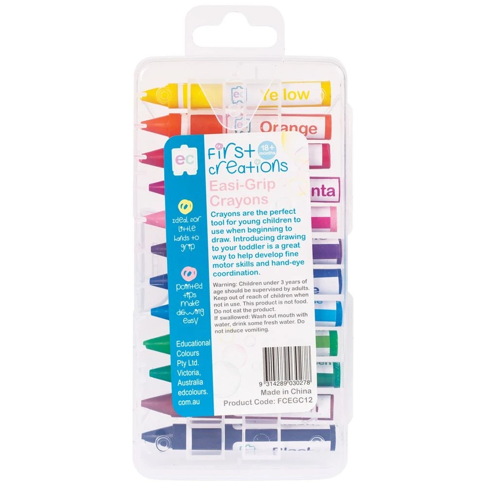 2 First Creations Easi-Grip Crayons 12 Pack, 2 of 2