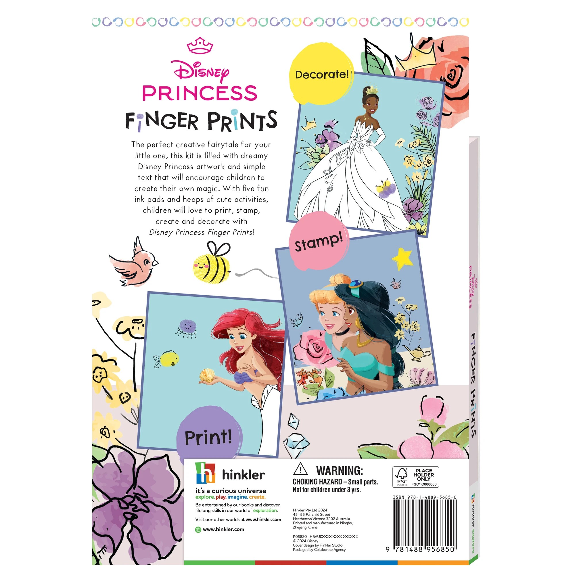 4 Disney Princess Finger Prints - Book, 4 of 4