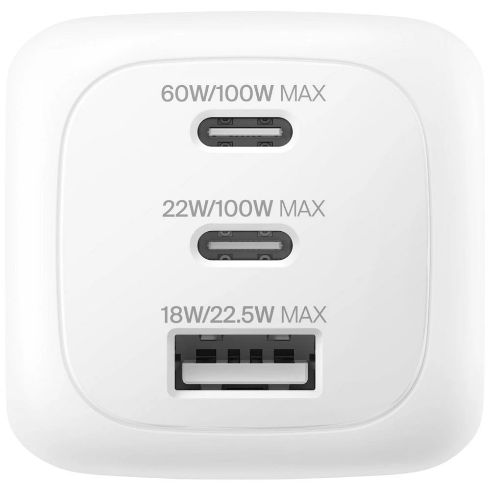 2 Belkin BoostCharge 3 Port 100W GaN Charger, 2 of 3