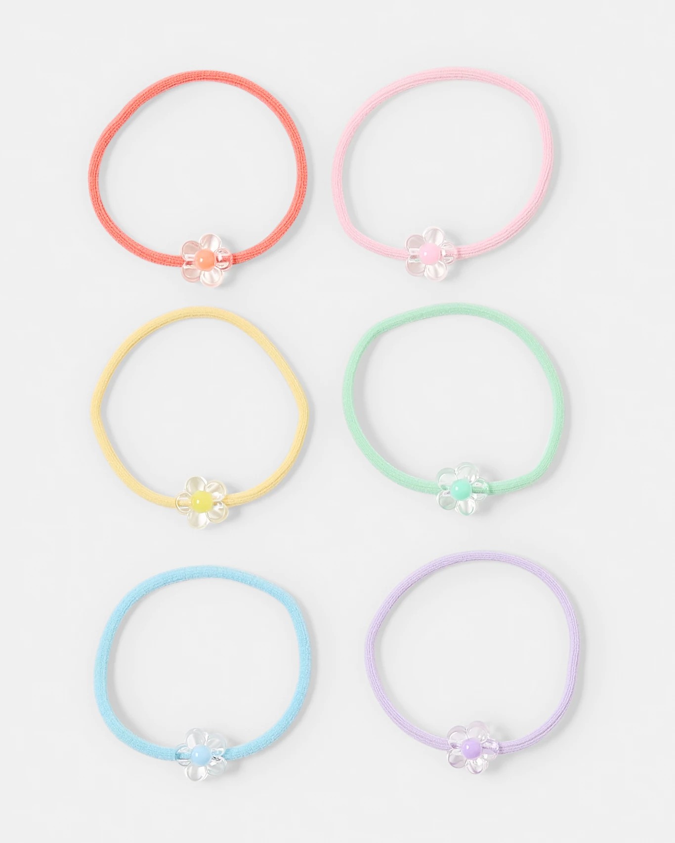 1 6 Pack Hair Tie Flowers, 1 of 3