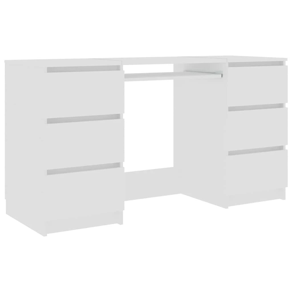 2 Vidaxl Writing Desk Computer Desk - White, 2 of 6