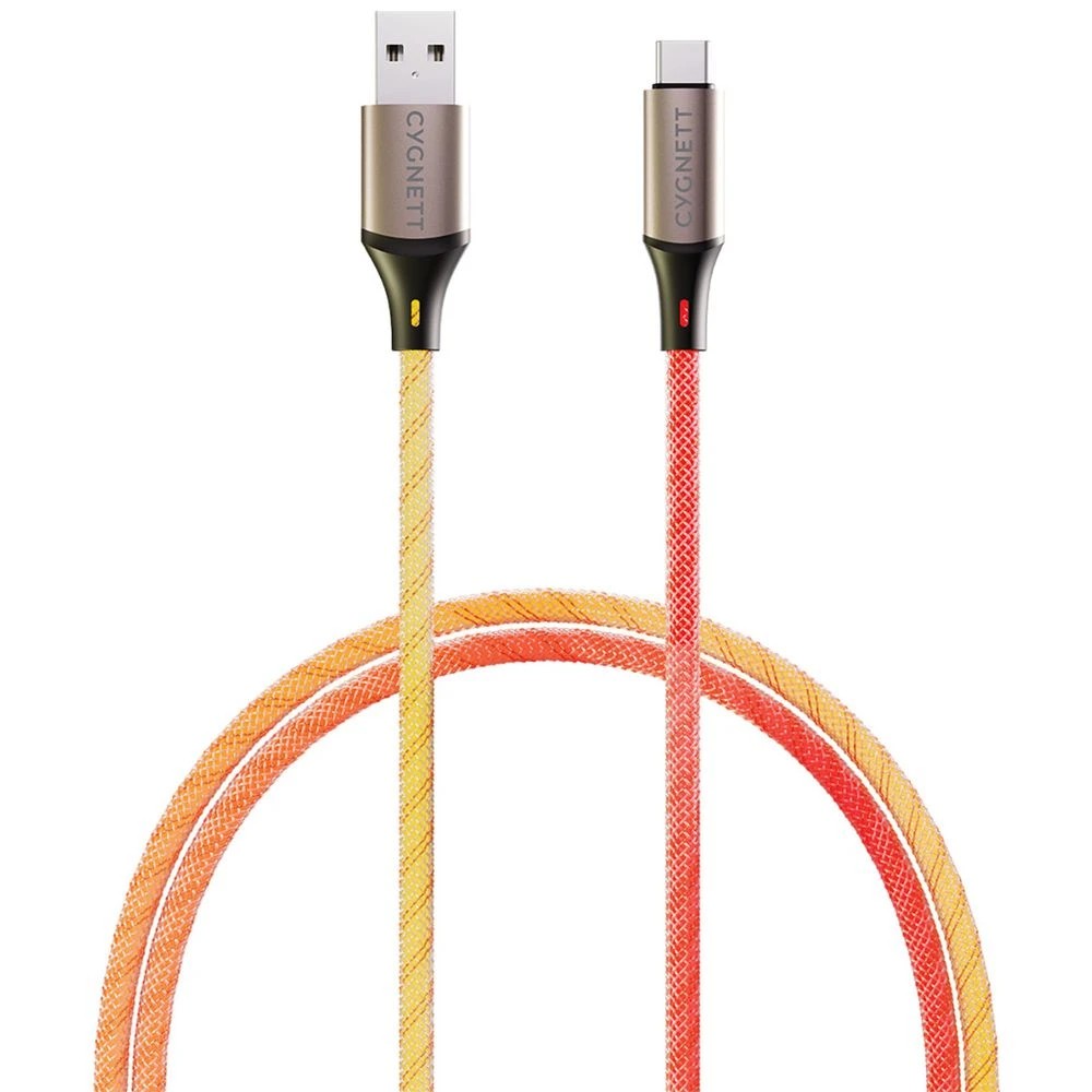 1 Cygnett Illuminate USB-C to USB-A 1.2m Light Up Cable, 1 of 6