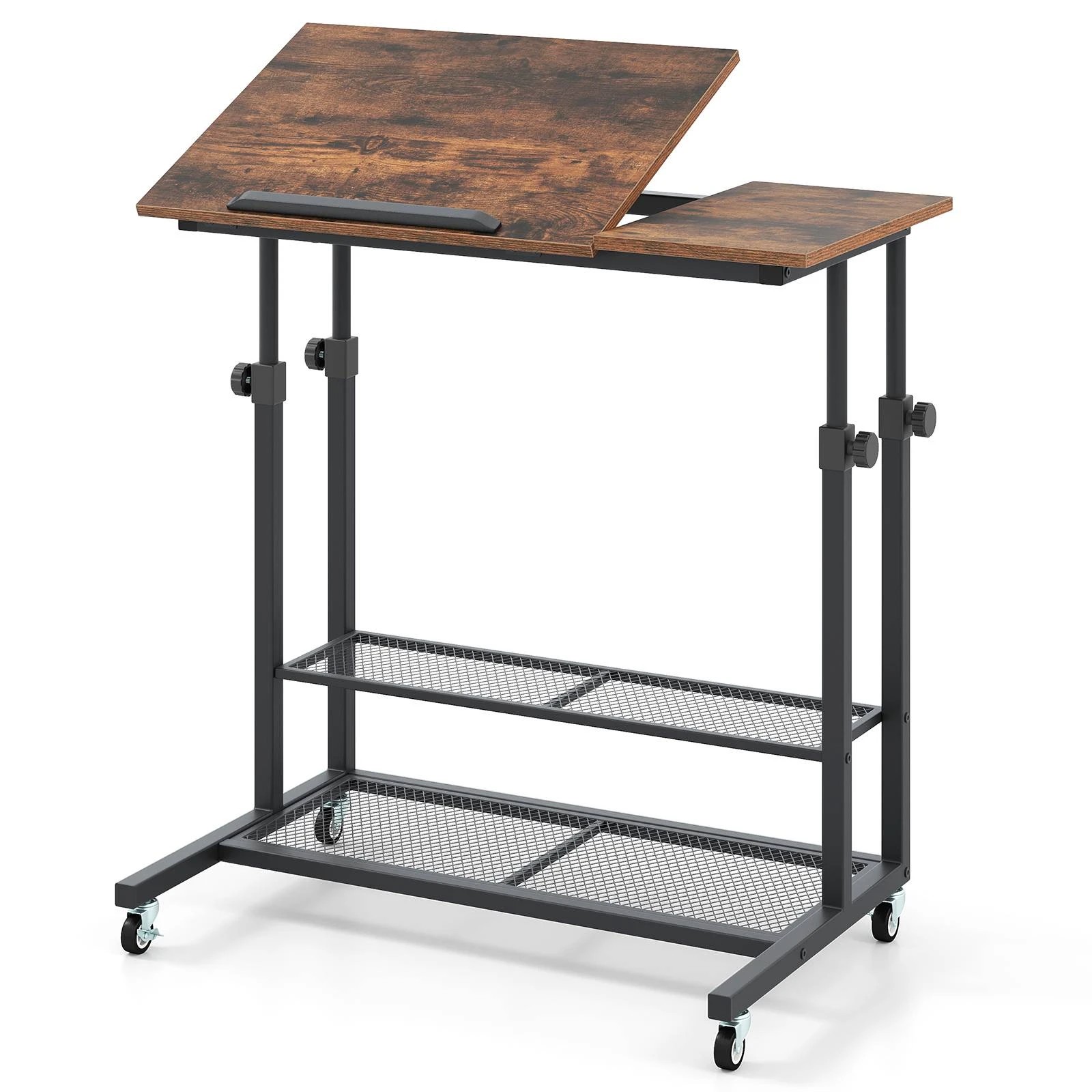 1 Costway Tilting Standing Desk Height Adjustable Stand up Computer Desk, 1 of 3
