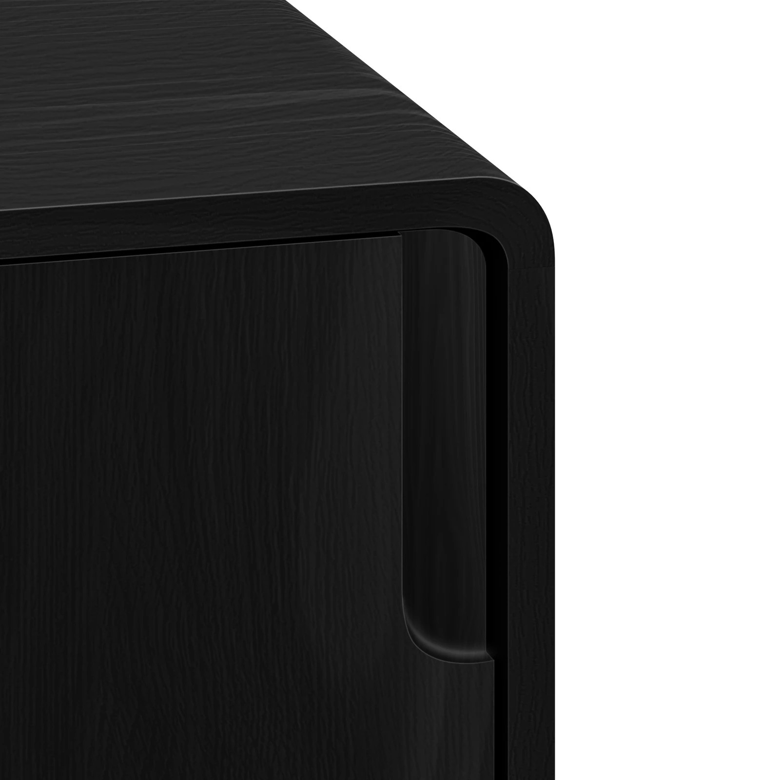 9 Alfordson Entertainment Unit TV Cabinet Stand 150cm Storage Sliding Doors Shelf - Black, 9 of 10