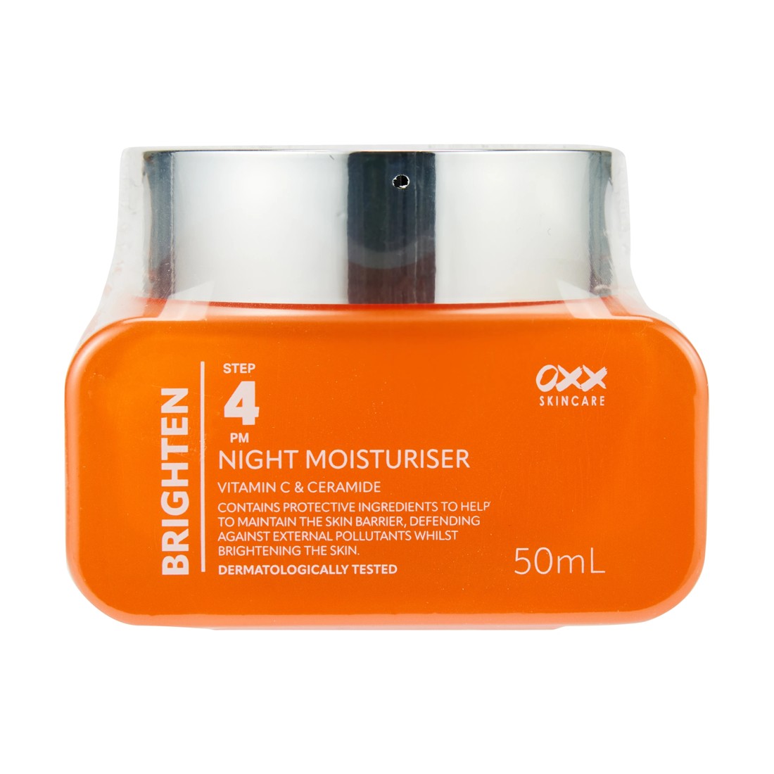1 OXX Skincare Step 4 PM Brighten Night Moisturiser 50ml - Vitamin C and Ceramide, 1 of 4