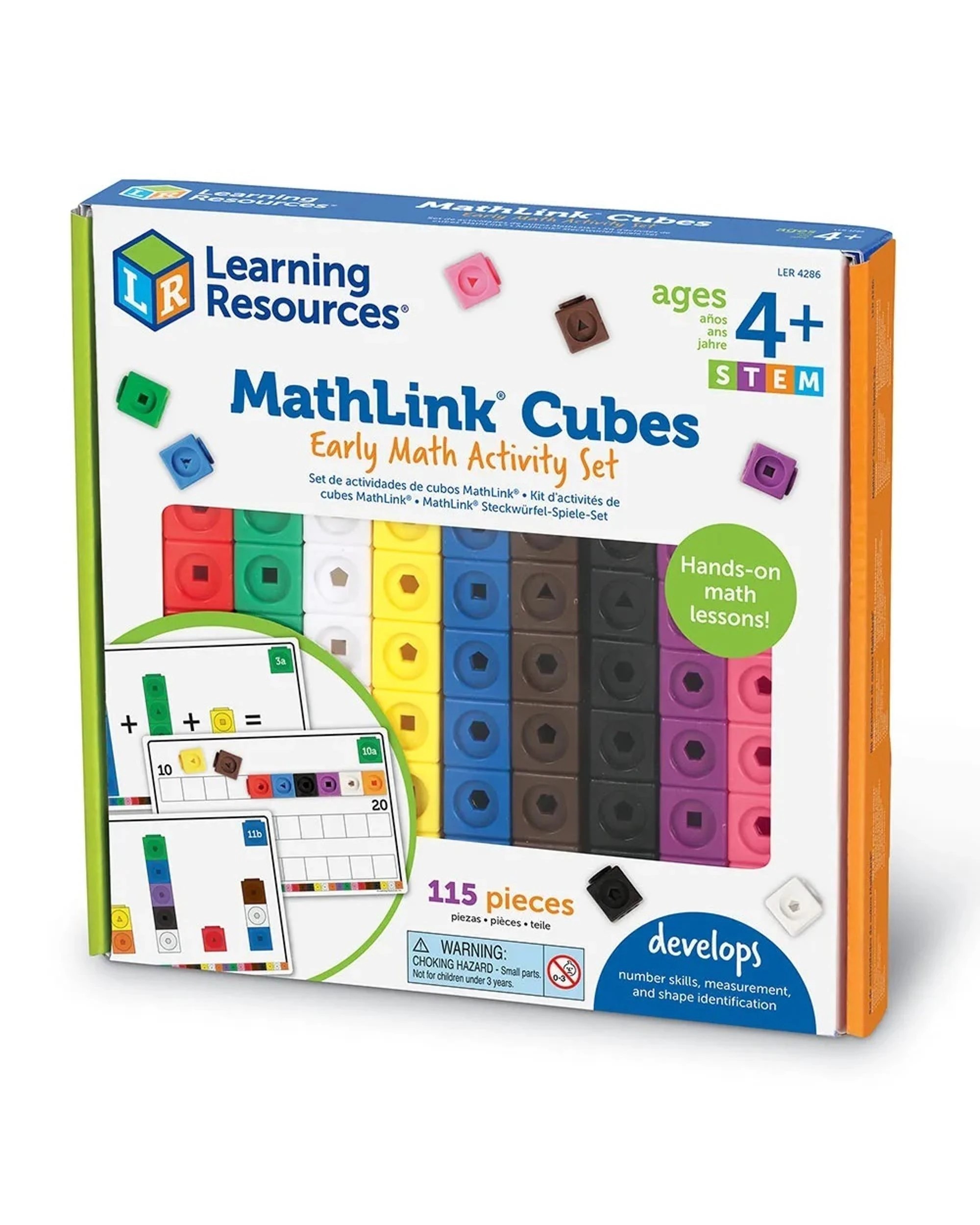 1 Learning Recourses Mathlink Cubes Early Math Activity Set, 1 of 6