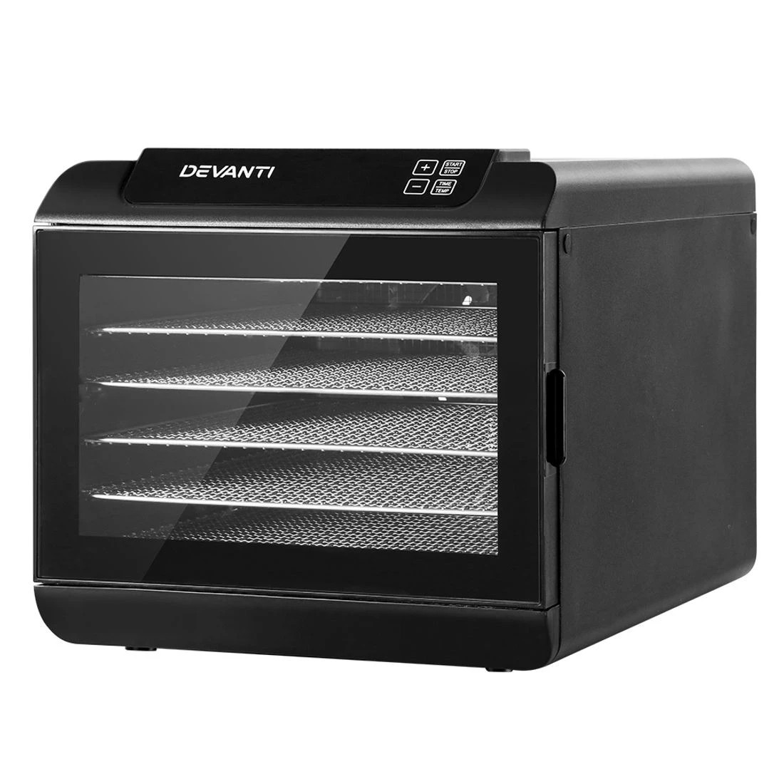 1 Devanti 6 Trays Food Dehydrator Stainless Steel Tray - Black, 1 of 7