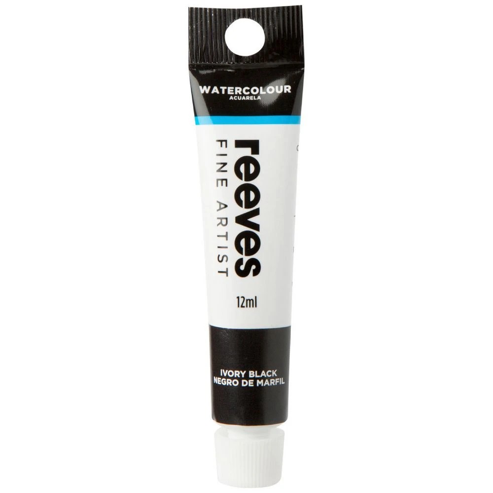 1 Reeves Watercolour Paint 12mL Ivory Black, 1 of 1