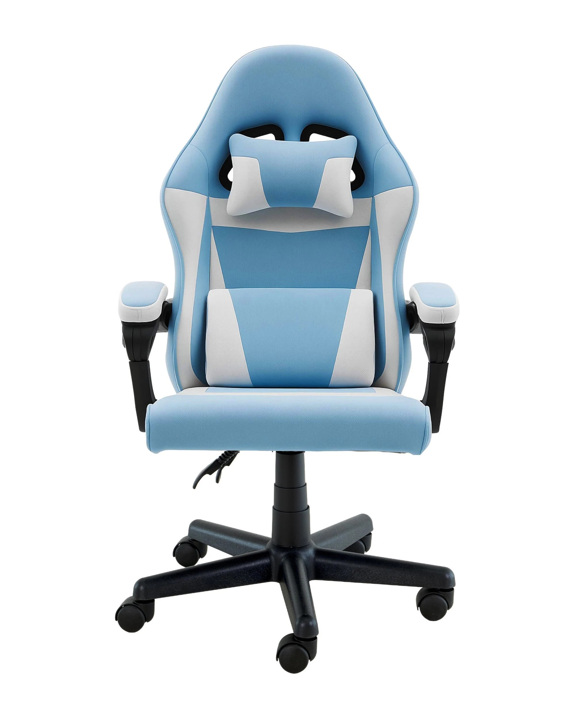 3 Sarantino Antre Kids Study Gaming Chair in Black and White Office Adjustable Height Chair, 3 of 5