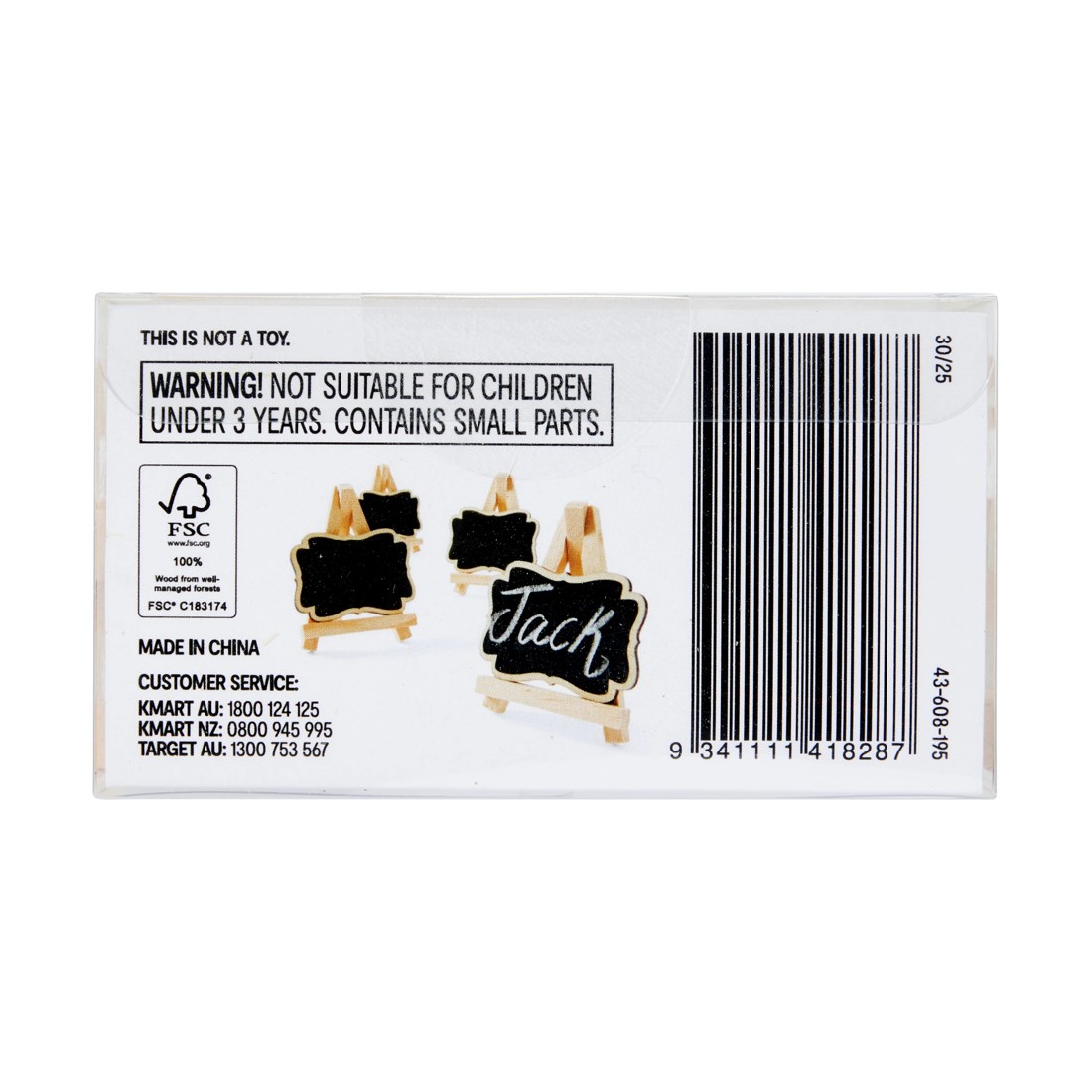 8 4 Pack Mini Blackboard Tabletop Signs, 8 of 8