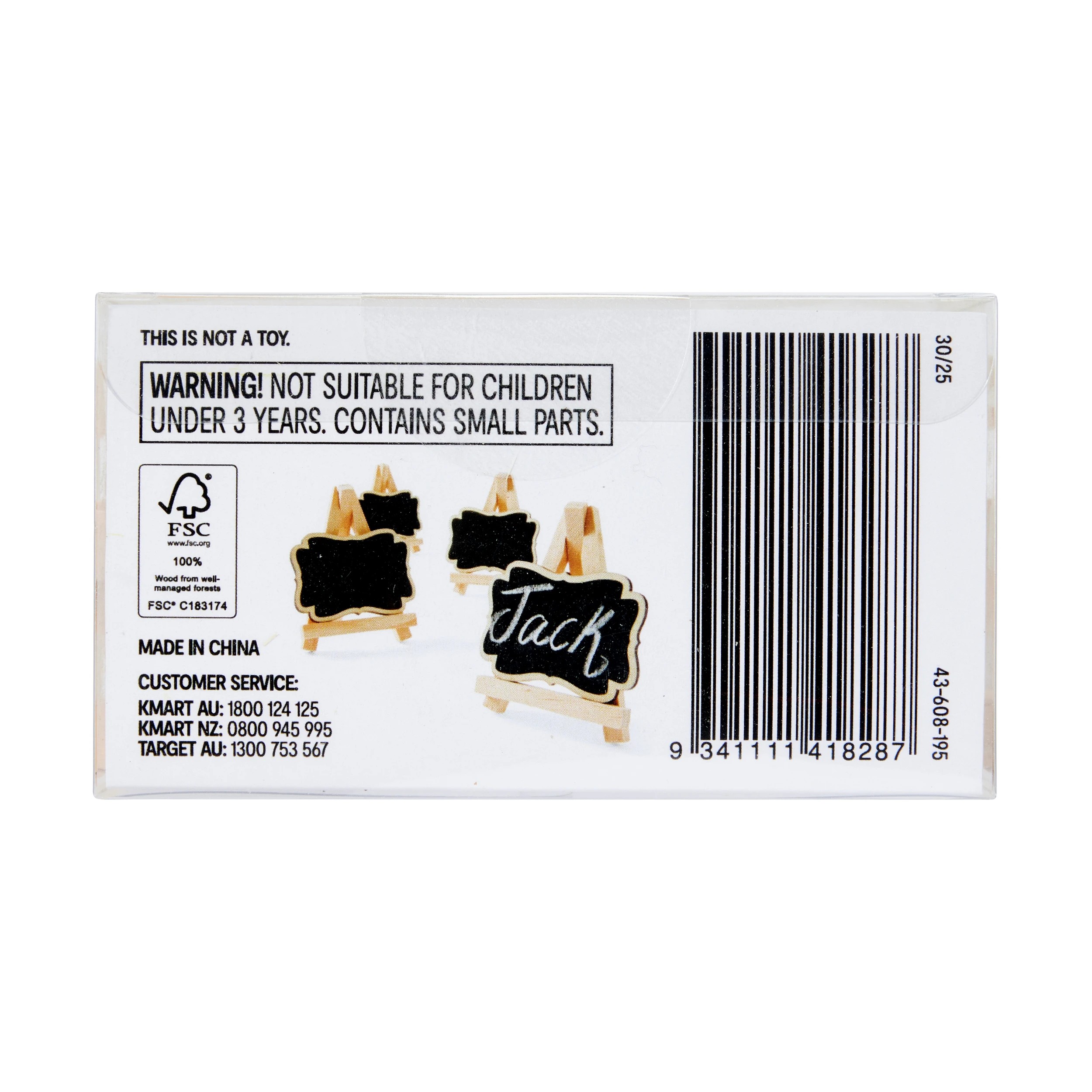 8 4 Pack Mini Blackboard Tabletop Signs, 8 of 8