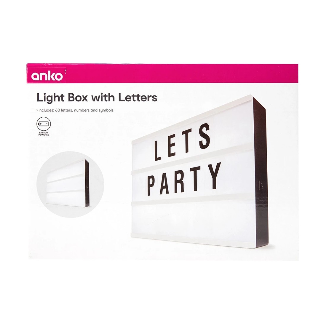 9 Light Box with Letters, 9 of 10
