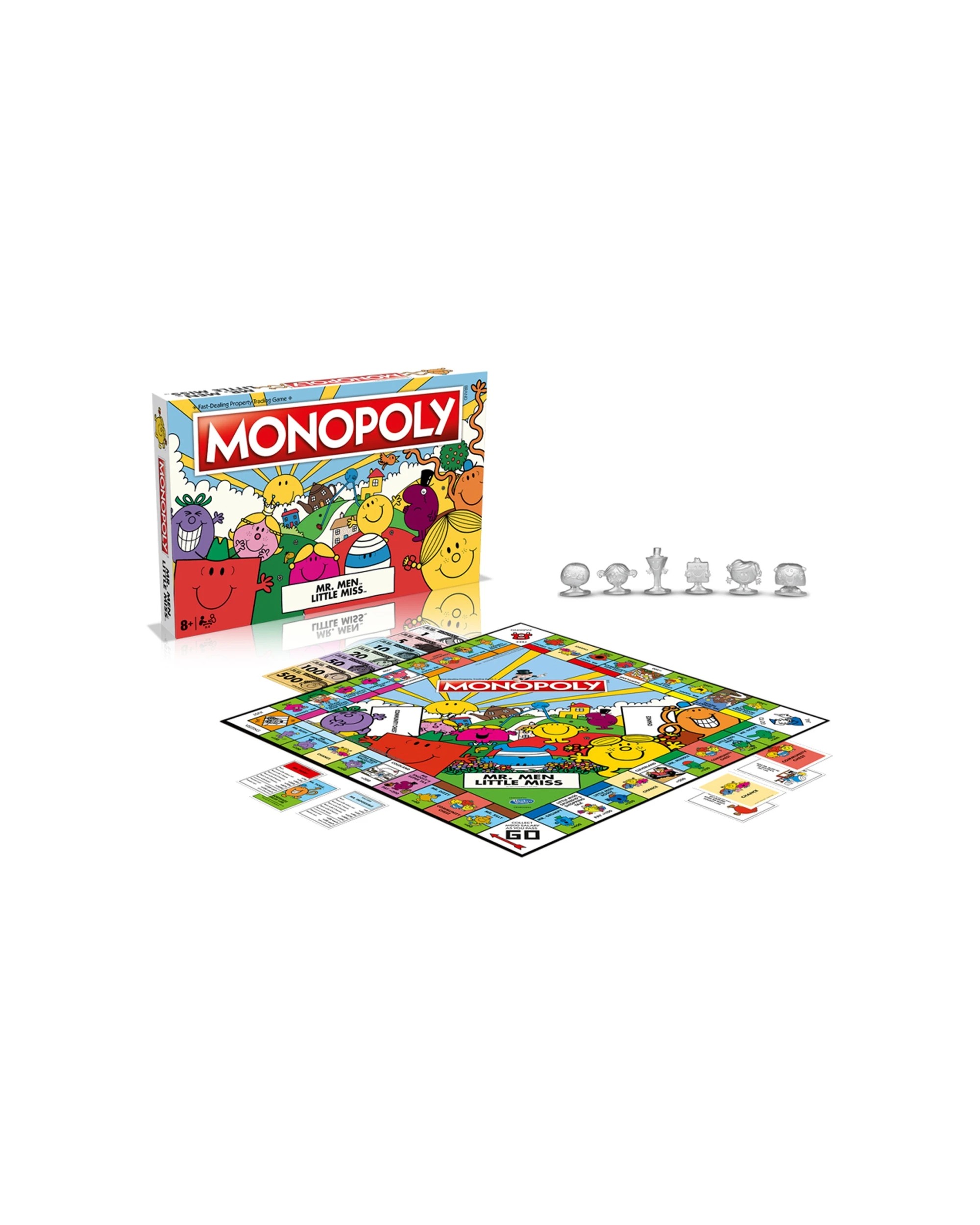 3 MONOPOLY Mr Men and Little Miss Kids Family Tabletop Themed Board Game - Multi, 3 of 6