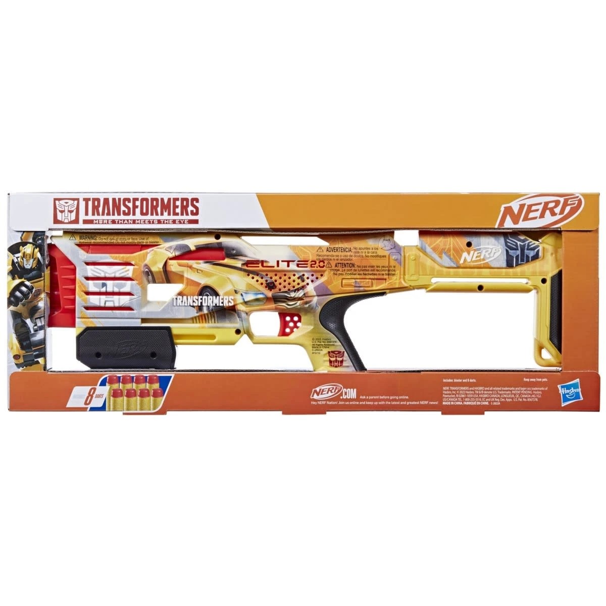 3 NERF Transformers Elite 2.0 Bumblebee Dart Blaster, 3 of 3