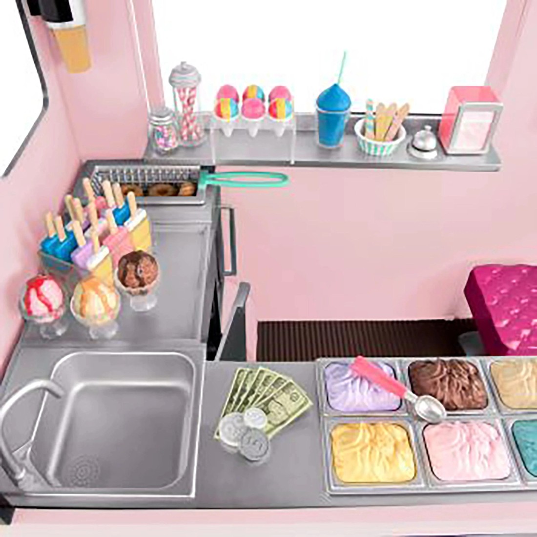 7 Our Generation Ice Cream Truck Pink - Multi, 7 of 7